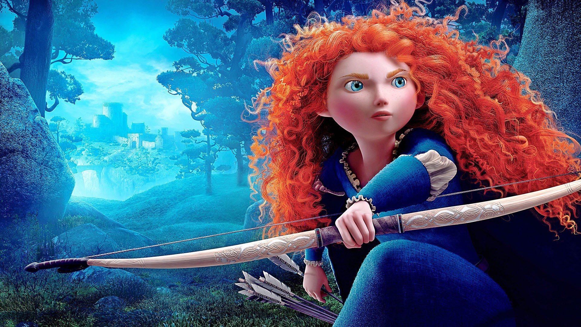 Princess Merida, Brave, Animation, Wallpaper, 1920x1080 Full HD Desktop