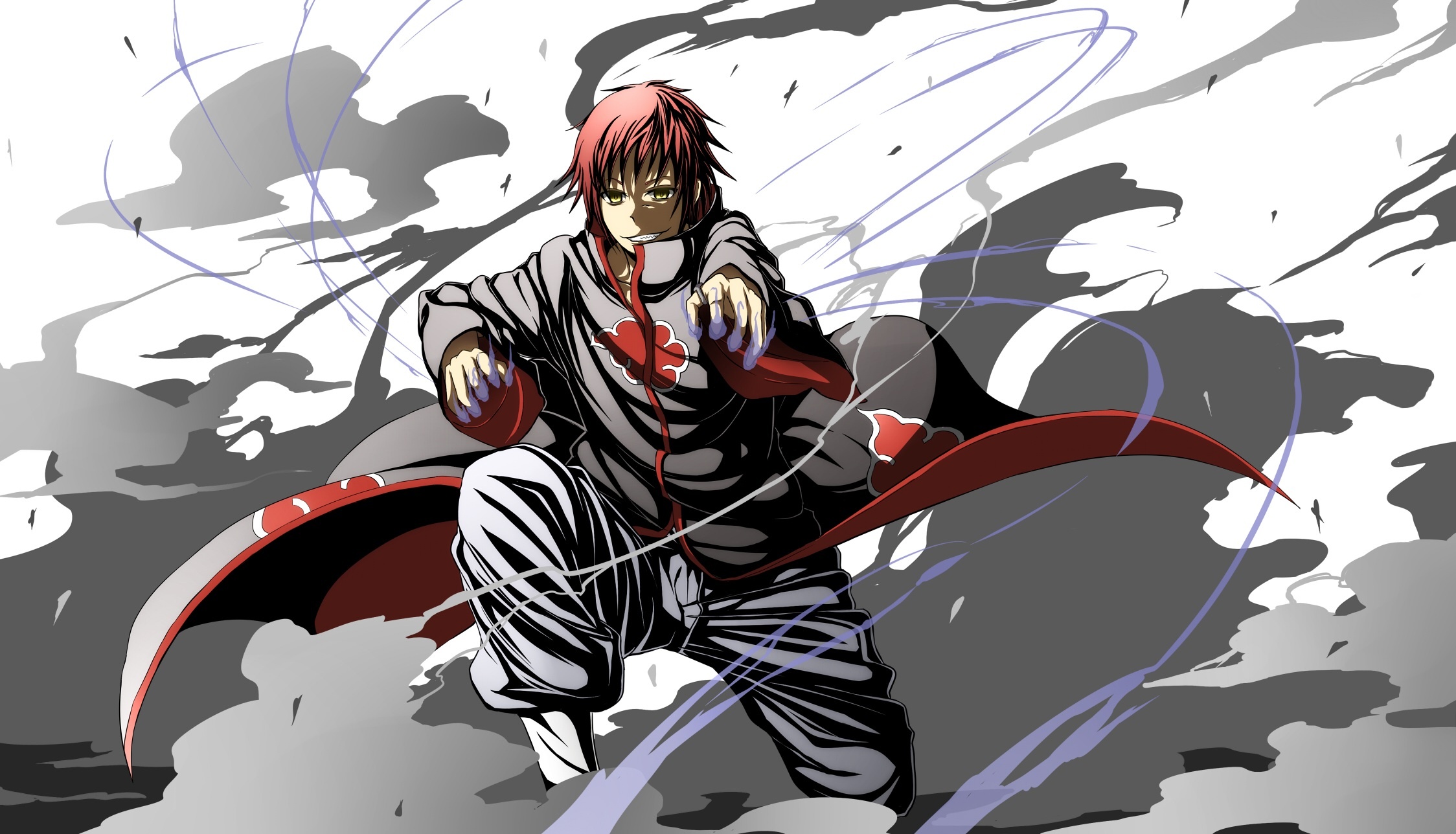 Sasori, Akatsuki cloak, chakra threads, HD Desktop wallpaper