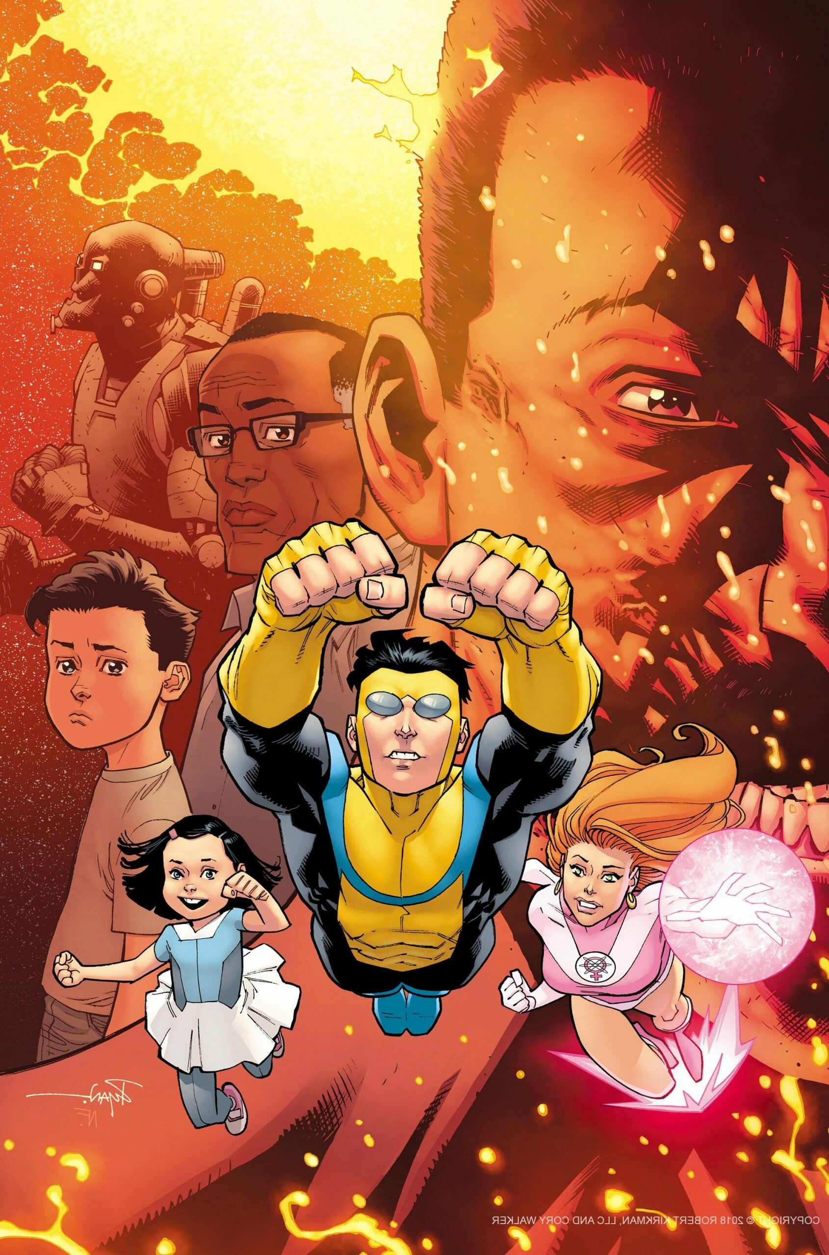 Invincible animation, Superhero saga, Epic battles, Riveting story, 1690x2560 HD Phone