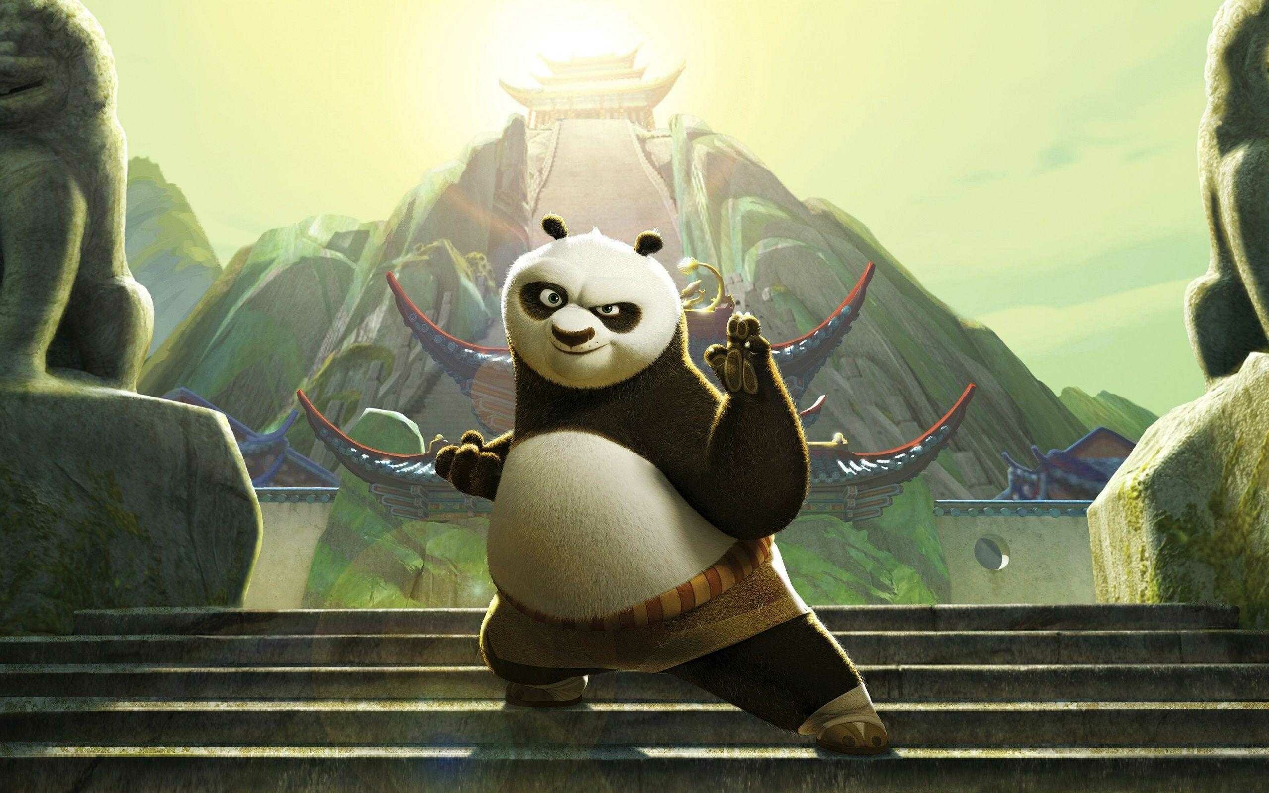 Kung Fu Panda, Martial arts mastery, Hilarious adventures, Inspirational hero, 2560x1600 HD Desktop