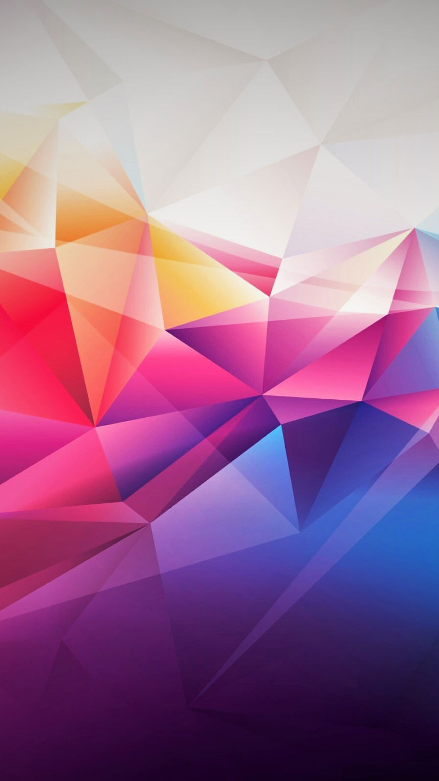 Multicolored geometric shapes, Abstract wallpaper design, 1440x2560 HD Phone