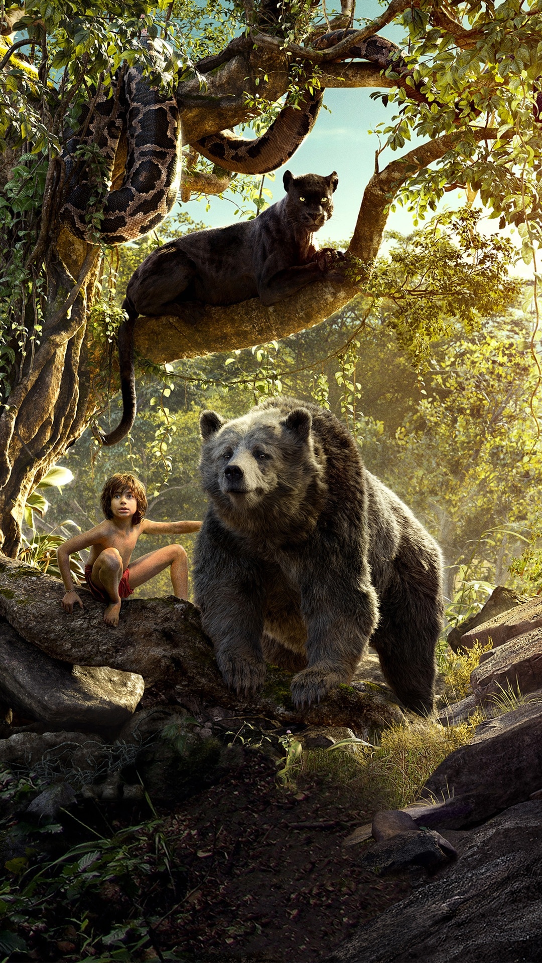 The Jungle Book movie, iPhone wallpapers, Adventure awaits, Enchanting journey, 1080x1920 Full HD Phone