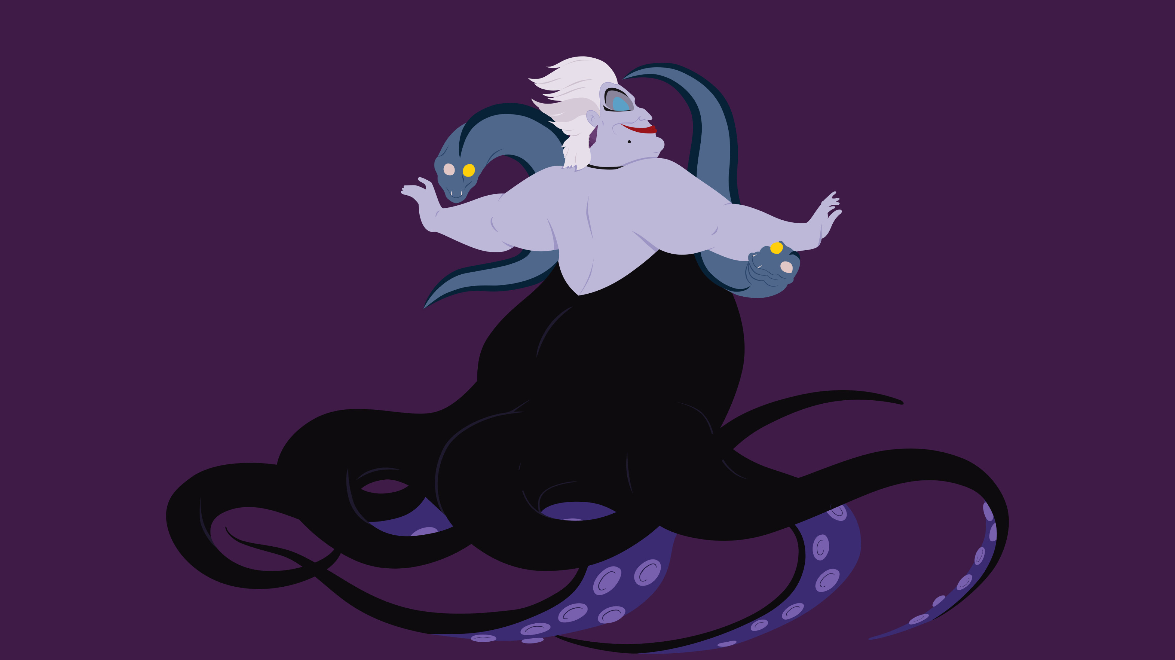 Ursula, The Little Mermaid Wallpaper, 3840x2160 4K Desktop