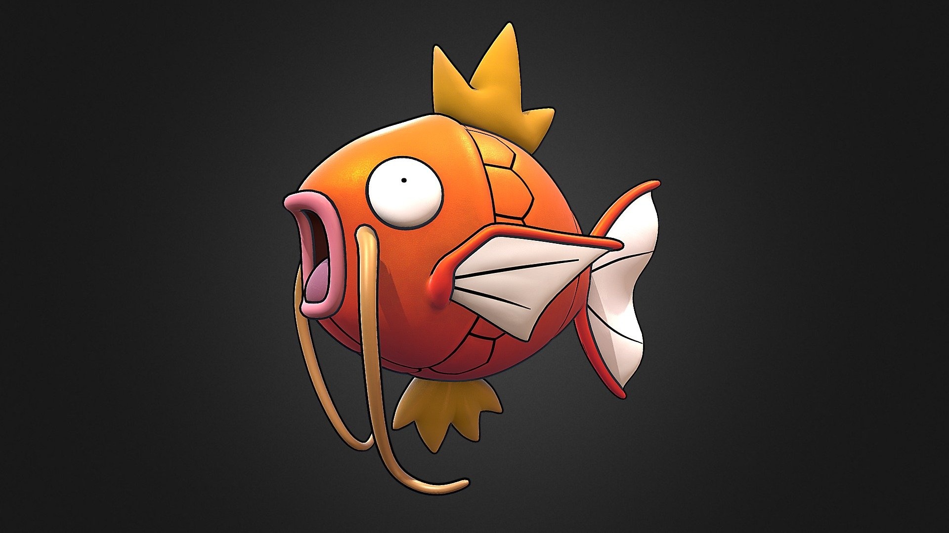 Magikarp HD wallpapers, Colorful artwork, Majestic undersea creature, Determination, 1920x1080 Full HD Desktop