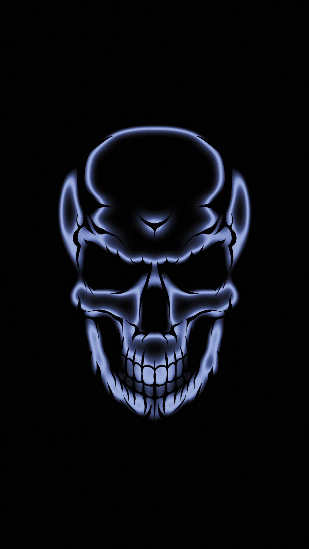 Skull, Glow in the Dark Wallpaper, 1080x1920 Full HD Phone