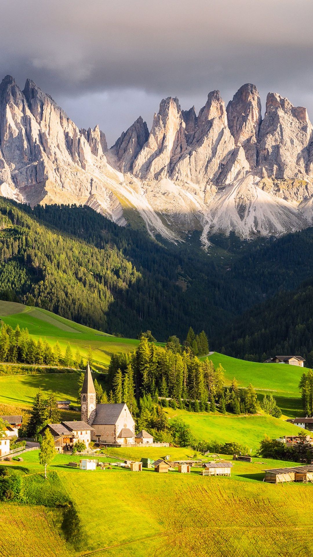 Small village, Mountain retreat, Breathtaking nature, Idyllic countryside, 1080x1920 Full HD Phone