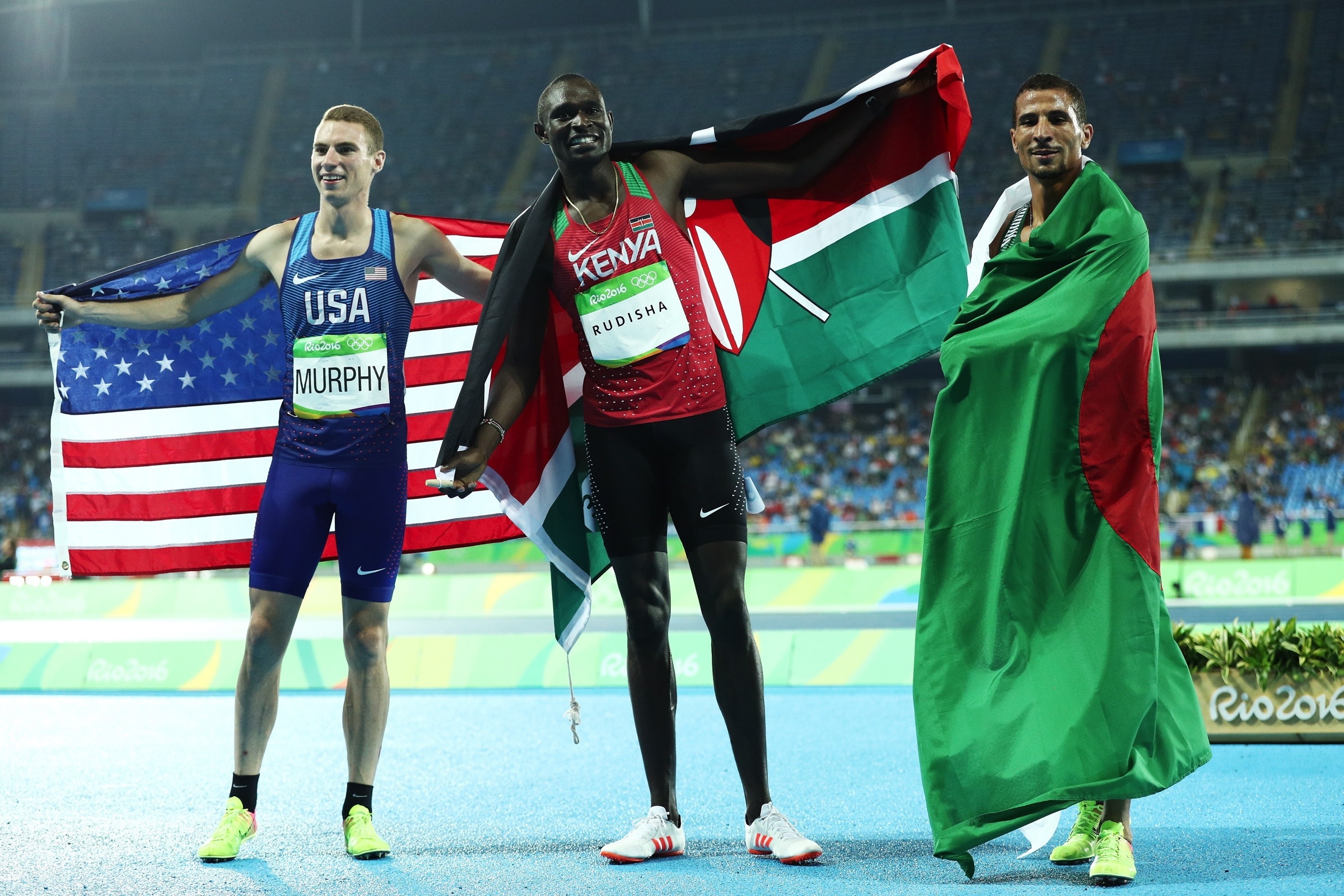 David Rudisha and Clayton Murphy, Taoufik Makhloufi Wallpaper, 2400x1600 HD Desktop