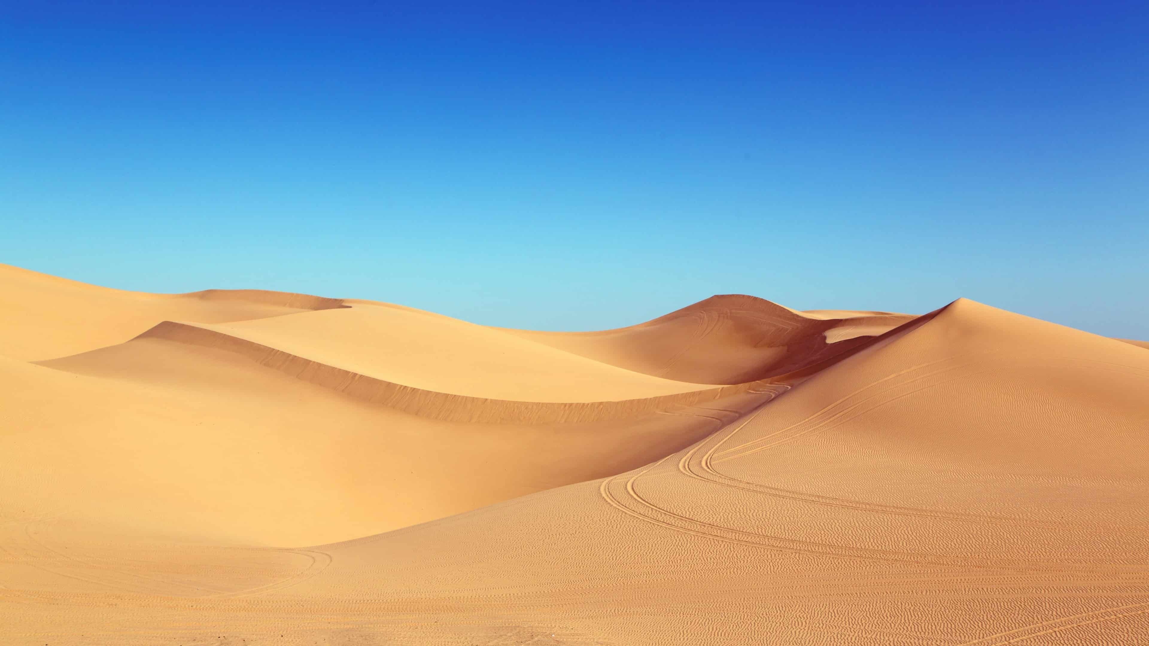 Dunes, Footprints in the Sand Wallpaper, 3840x2160 4K Desktop