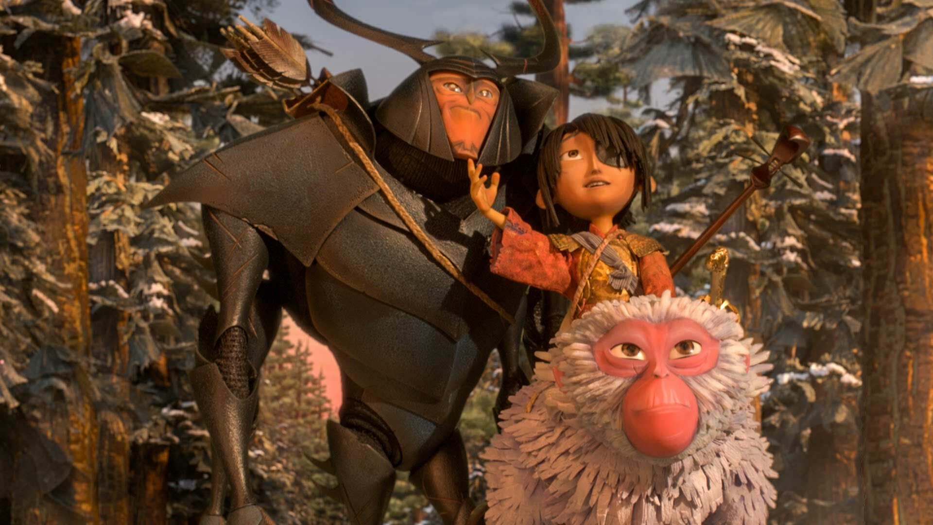 Beetle, Monkey, and Kubo, Kubo and the Two Strings Wallpaper, 1920x1080 Full HD Desktop