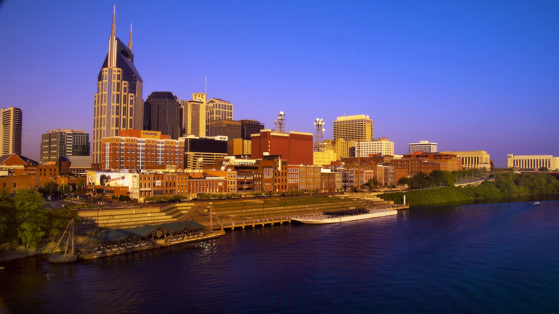 Nashville Skyline, Dominion Payroll, Tennessee cityscape, Urban architecture, 1920x1080 Full HD Desktop