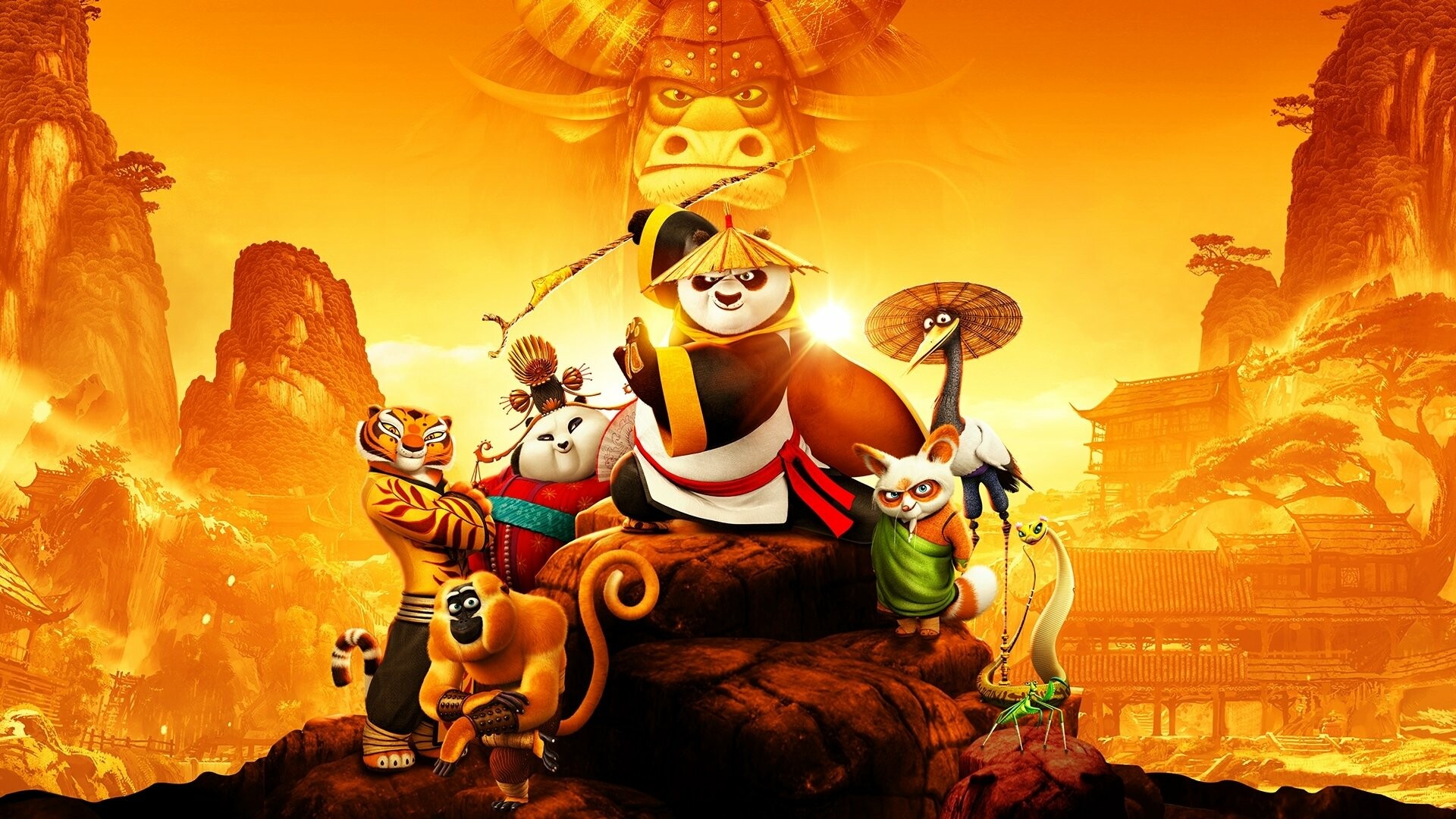 Kung Fu Panda, Epic battles, Heroic journey, Animated masterpiece, 1920x1080 Full HD Desktop