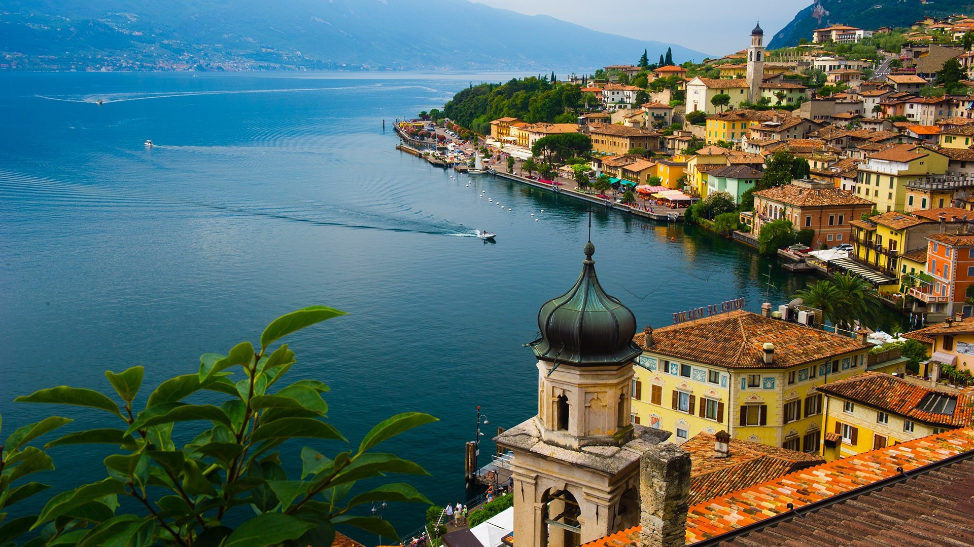 Limone del Garda, Brescia district, Lombardy, Windows 10 images, 1920x1080 Full HD Desktop