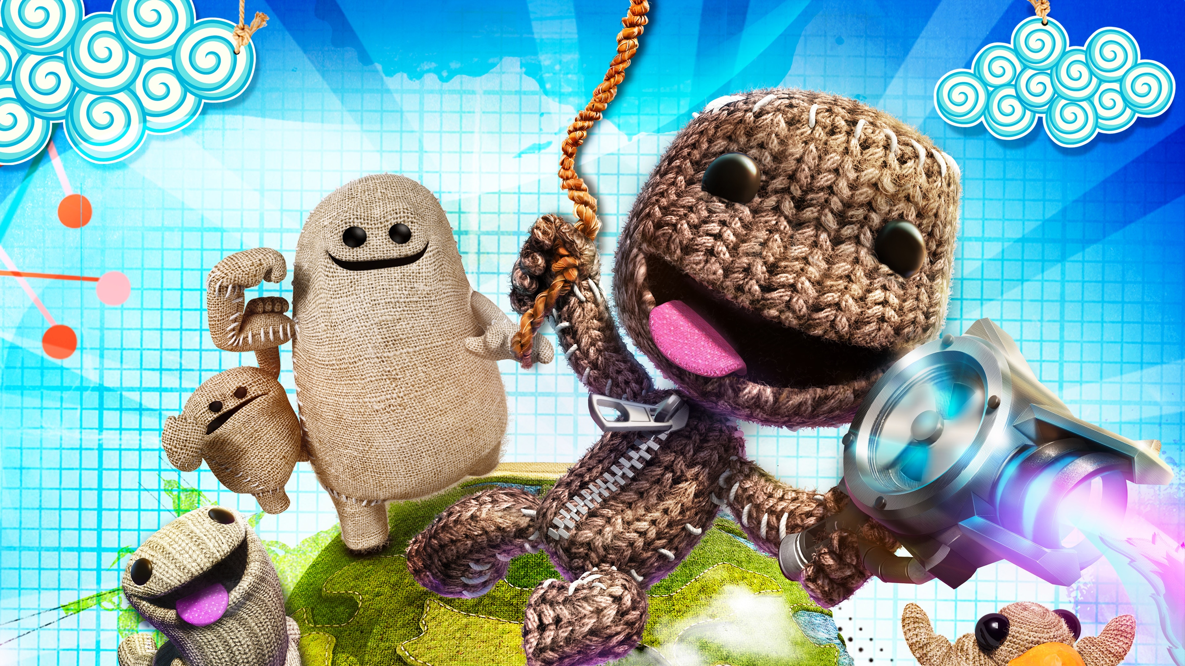 LittleBigPlanet, PS3 game, Gaming achievement, 77% off, 3840x2160 4K Desktop