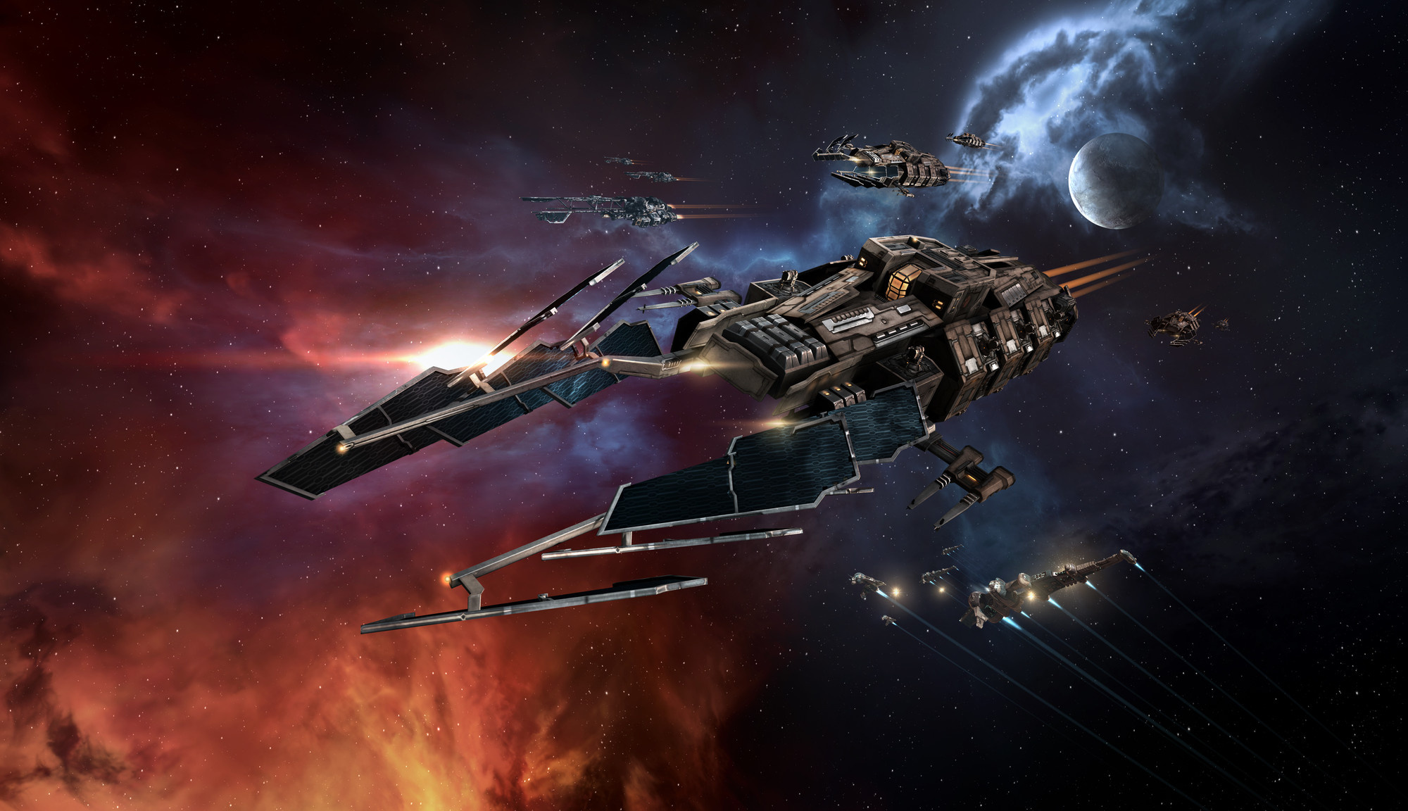 EVE Online, CCP Games, MOMA, 2003, 2000x1160 HD Desktop
