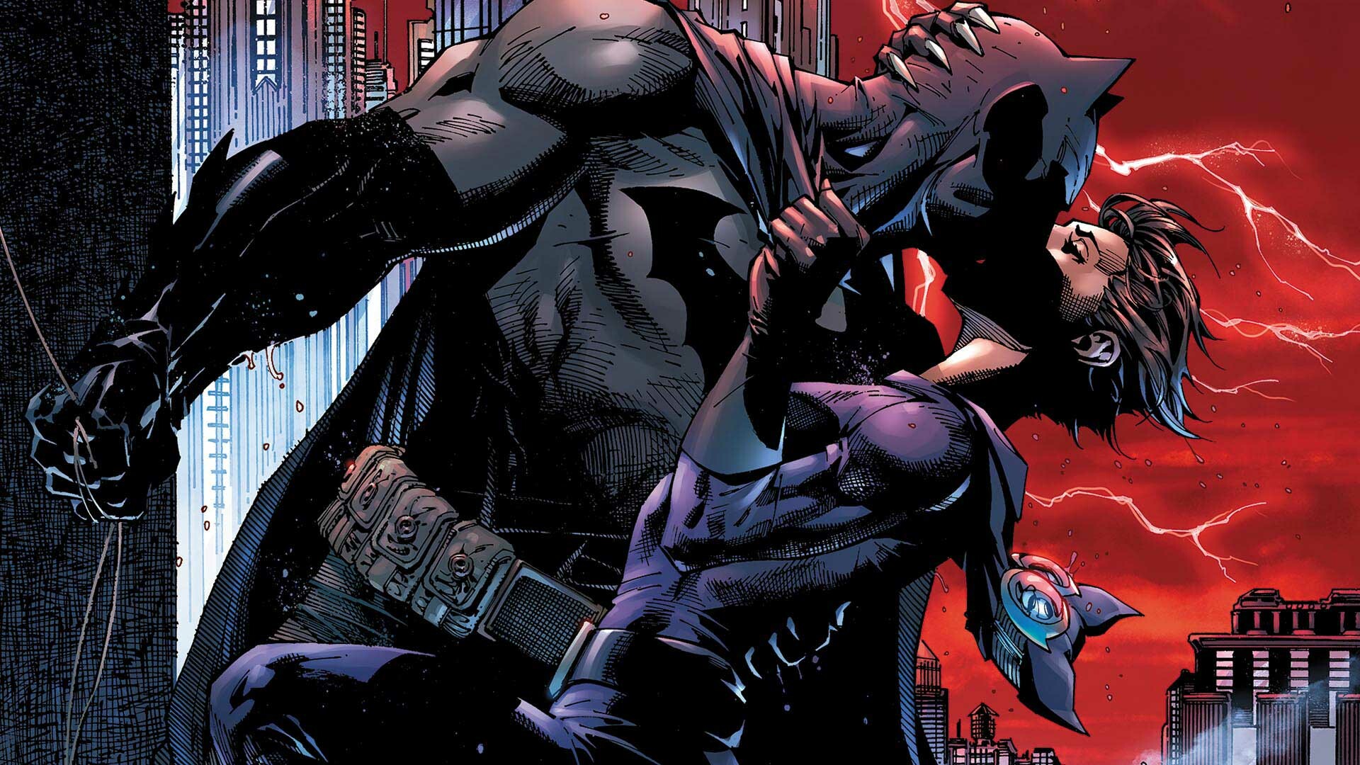 Batman by Jim Lee Comics, Best Jim Lee wallpaper, Iconic Batman design, Comic book illustration, 1920x1080 Full HD Desktop