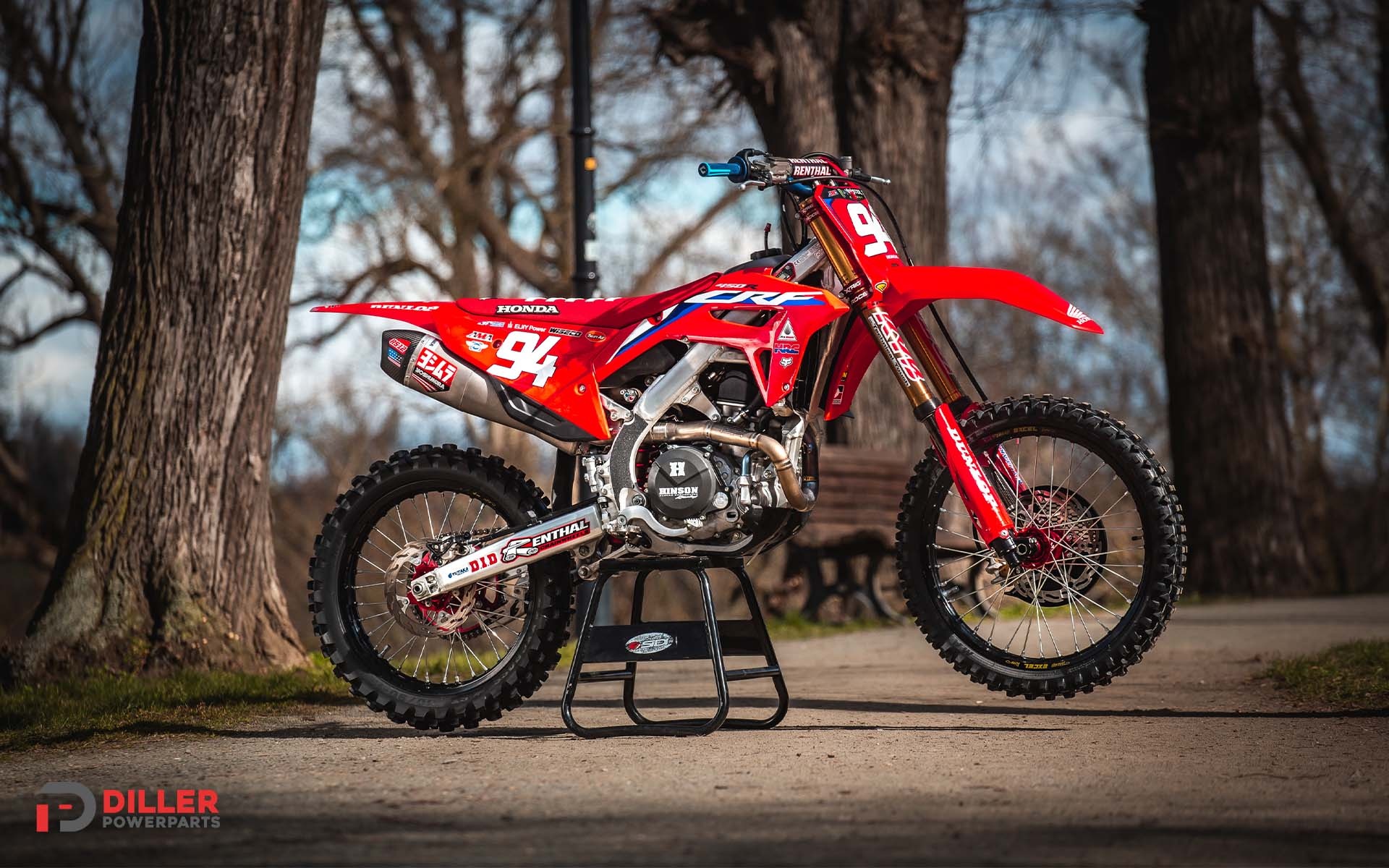 Honda CRF450R, High-performance dirtbike, Powerparts, Off-road machine, 1920x1200 HD Desktop
