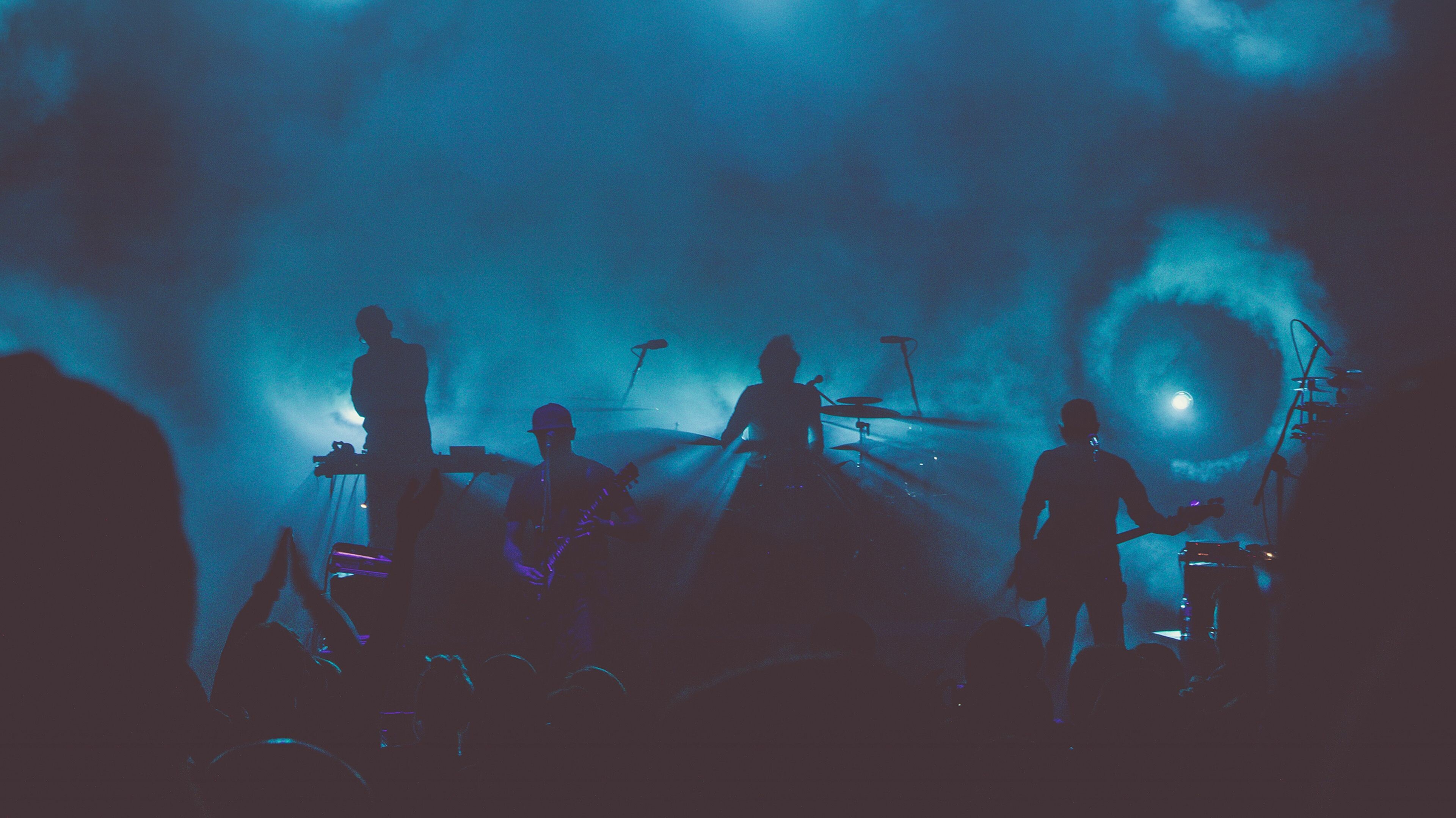Rock concert wallpapers, 4K HD, Energetic performances, Crowd frenzy, 3840x2160 4K Desktop