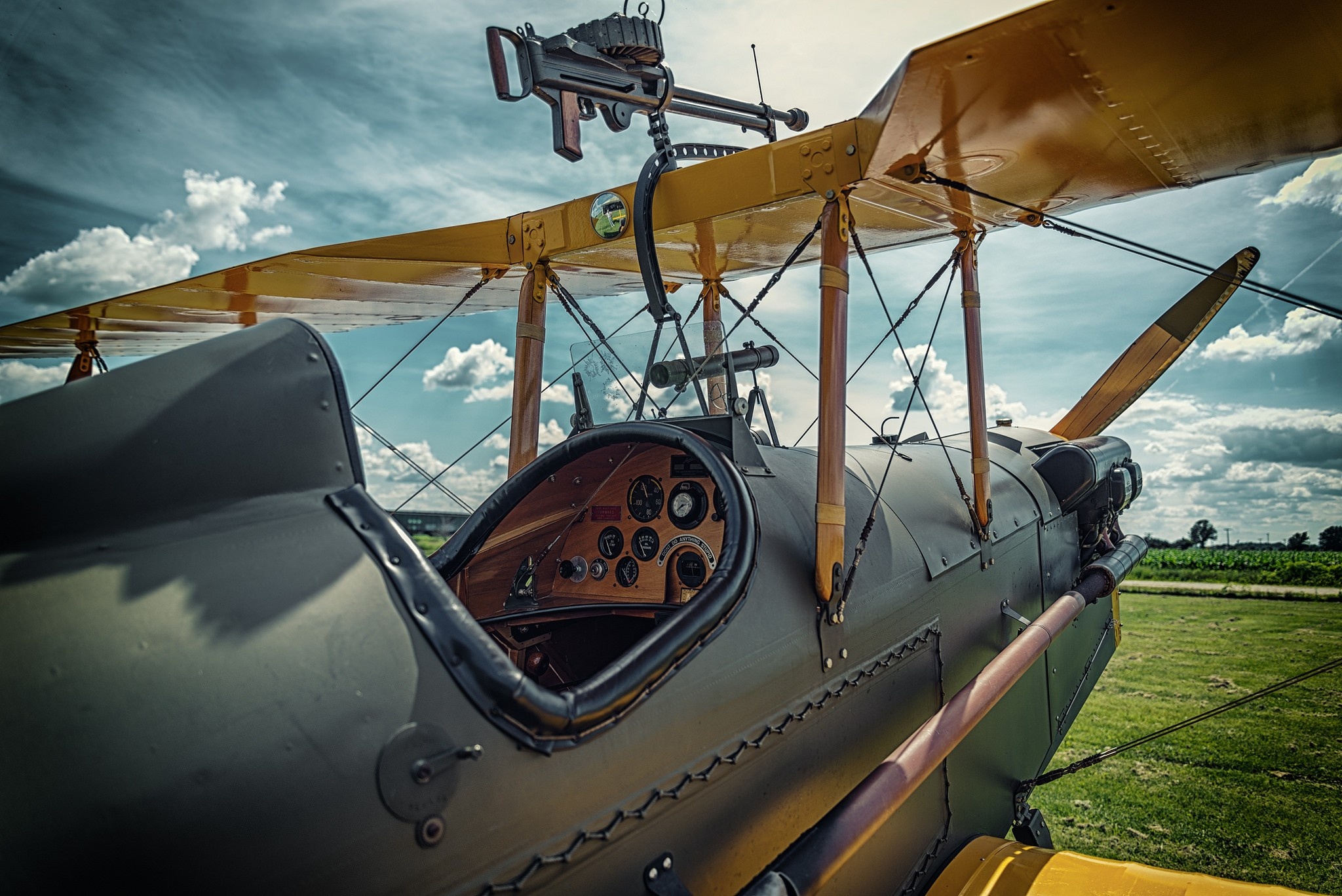 Biplane, Sky Vehicle, Air Force, Aviation, 2050x1370 HD Desktop