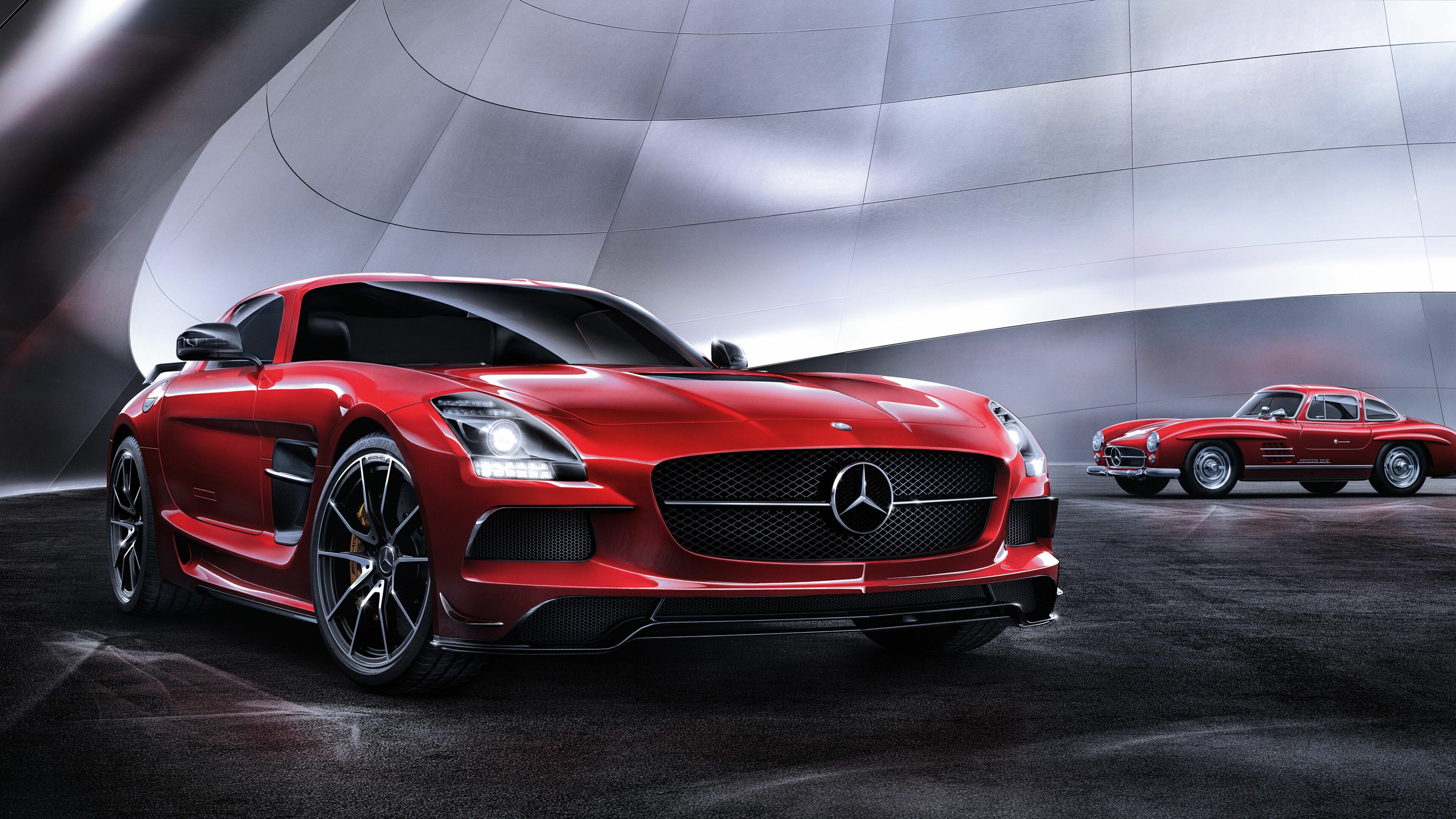 SLS AMG, Mercedes-Benz Wallpaper, 3840x2160 4K Desktop