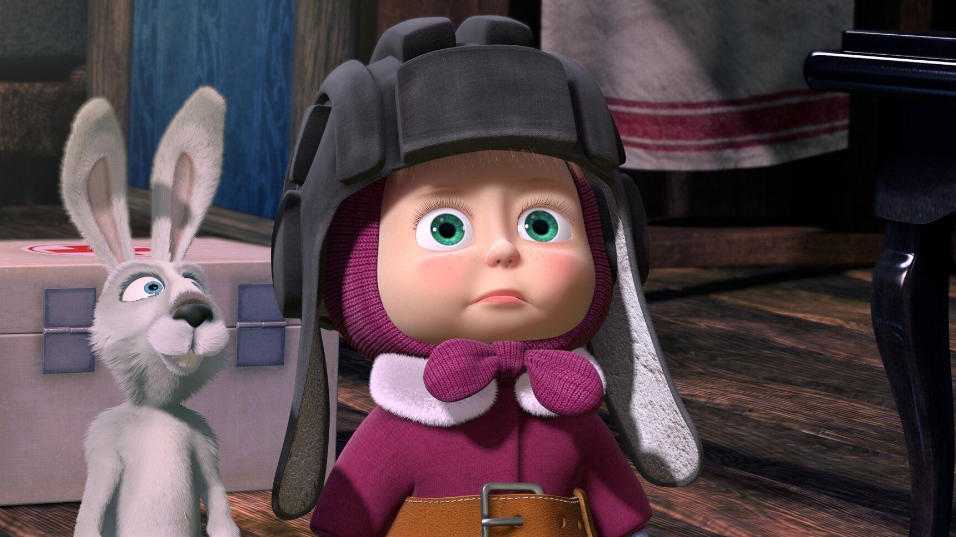 Masha and the Bear, Cartoon wallpaper, Cute and cuddly, Kids' favorite, 1920x1080 Full HD Desktop