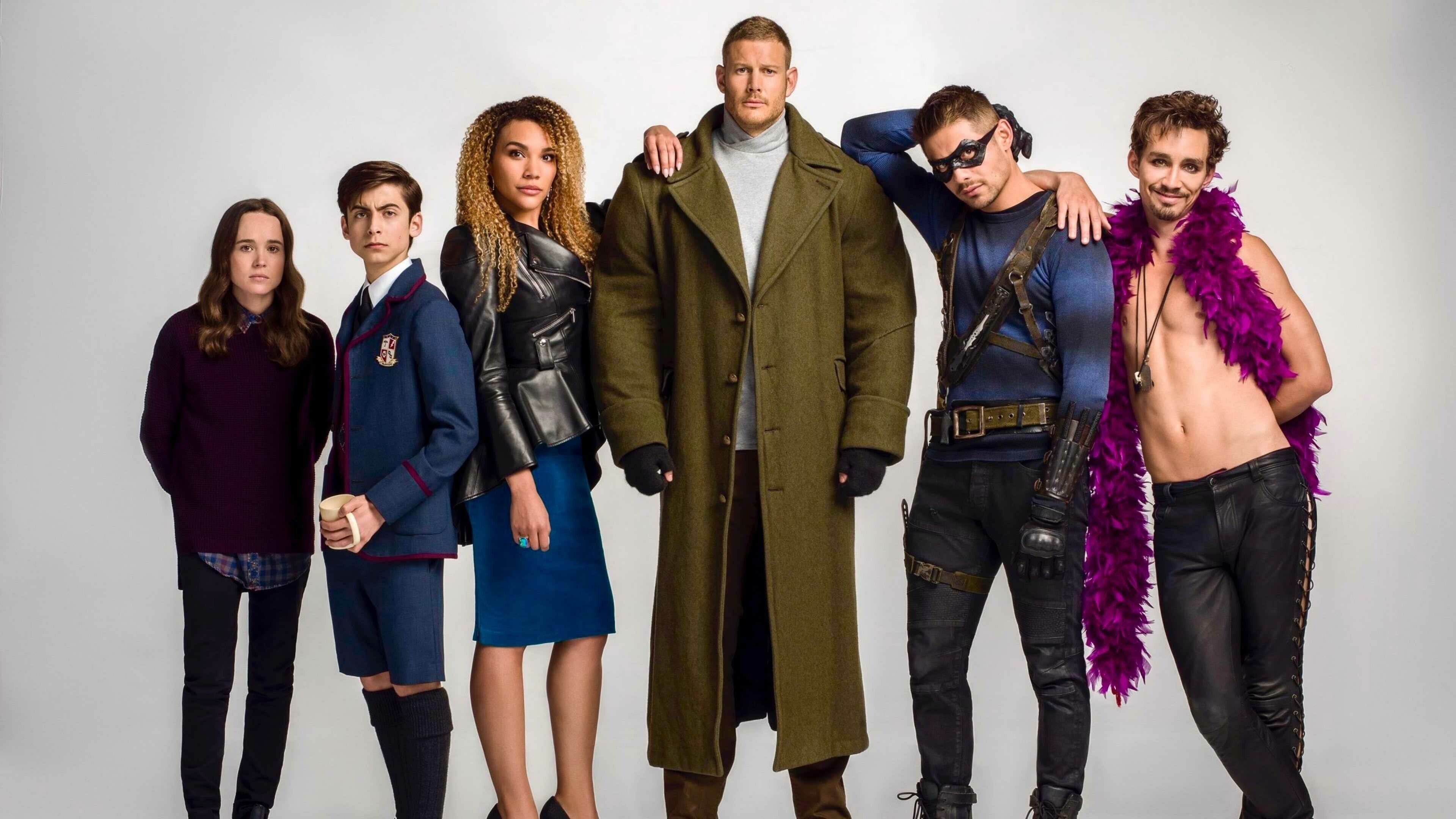 Umbrella Academy, TV show cast, Free HD wallpapers, Awesome series, 3840x2160 4K Desktop