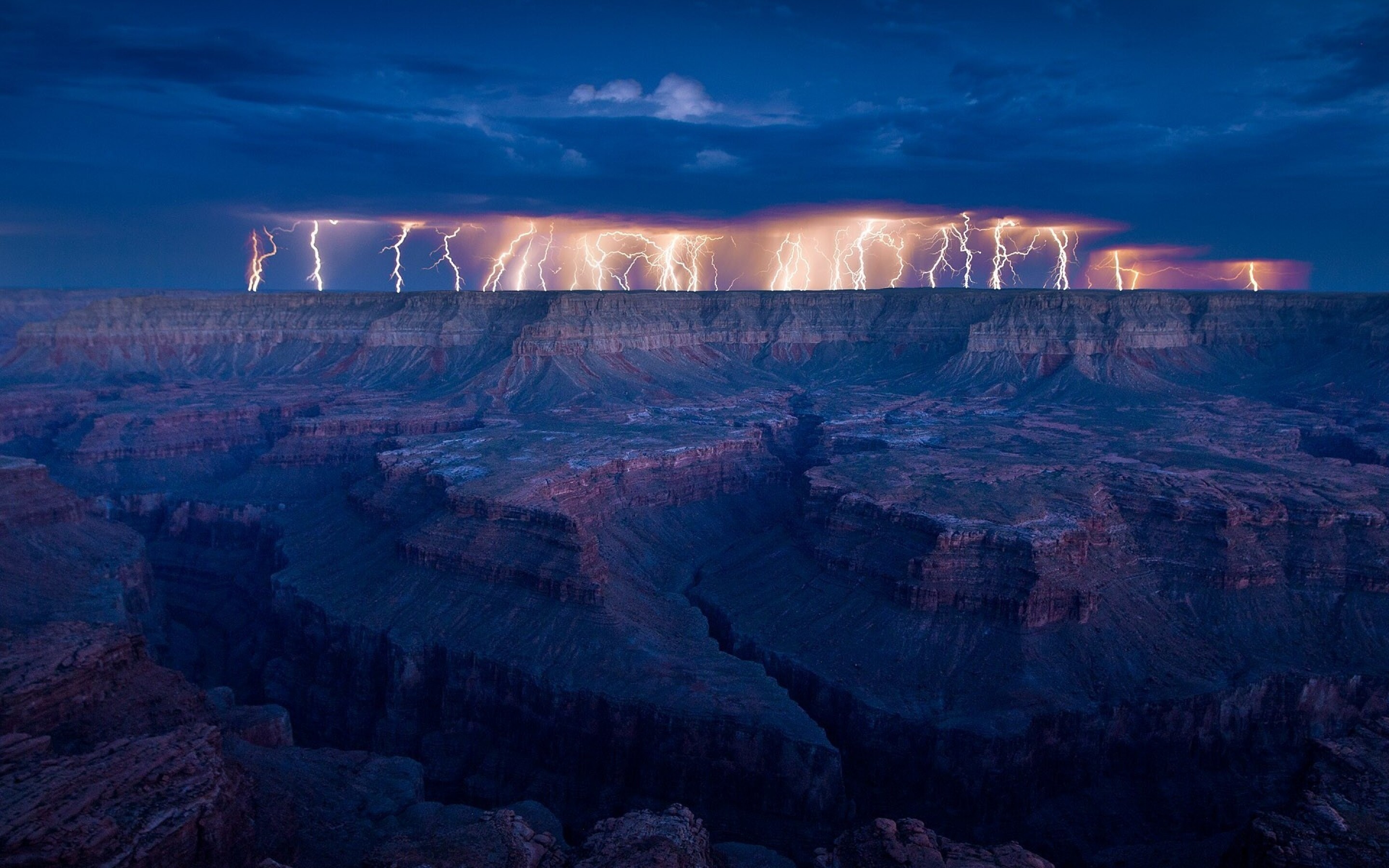 Lightning, Grand Canyon Wallpaper, 2880x1800 HD Desktop