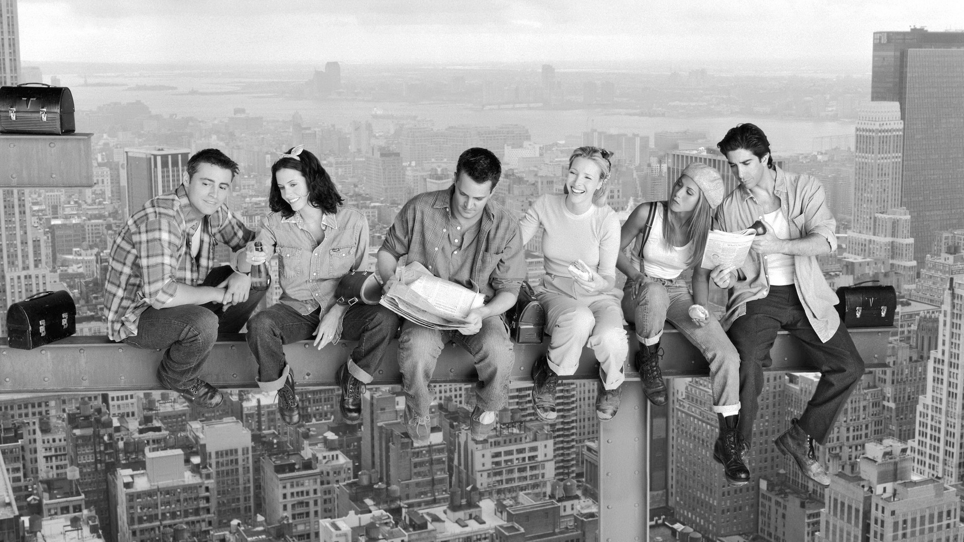 Friends TV series, Monica Geller, Ross Geller, Chandler Bing, 1920x1080 Full HD Desktop