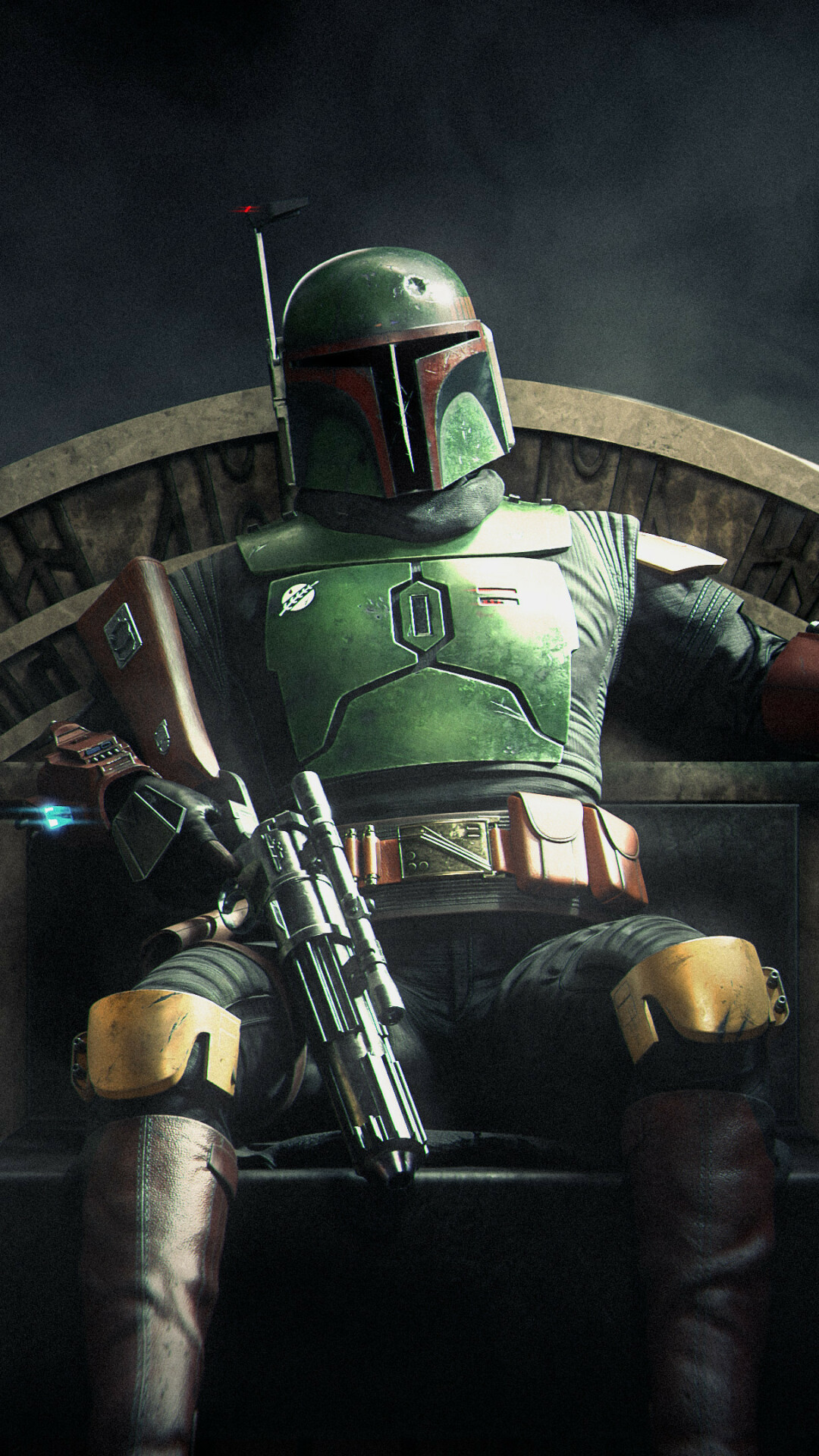 Boba Fett's Throne, The Book of Boba Fett Wallpaper, 1080x1920 Full HD Phone