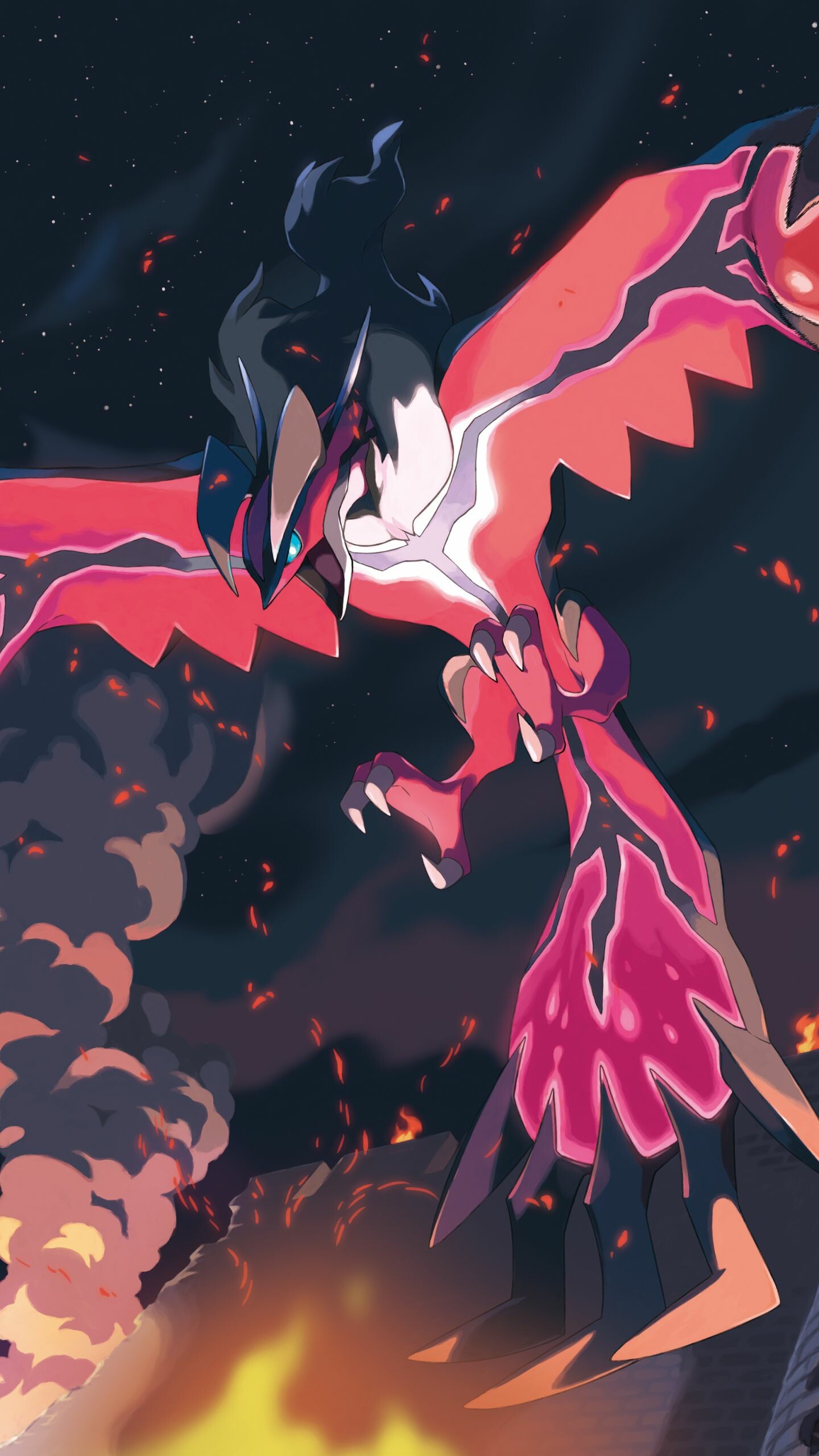 Yveltal, Pokemon (Anime) Wallpaper, 1440x2560 HD Phone