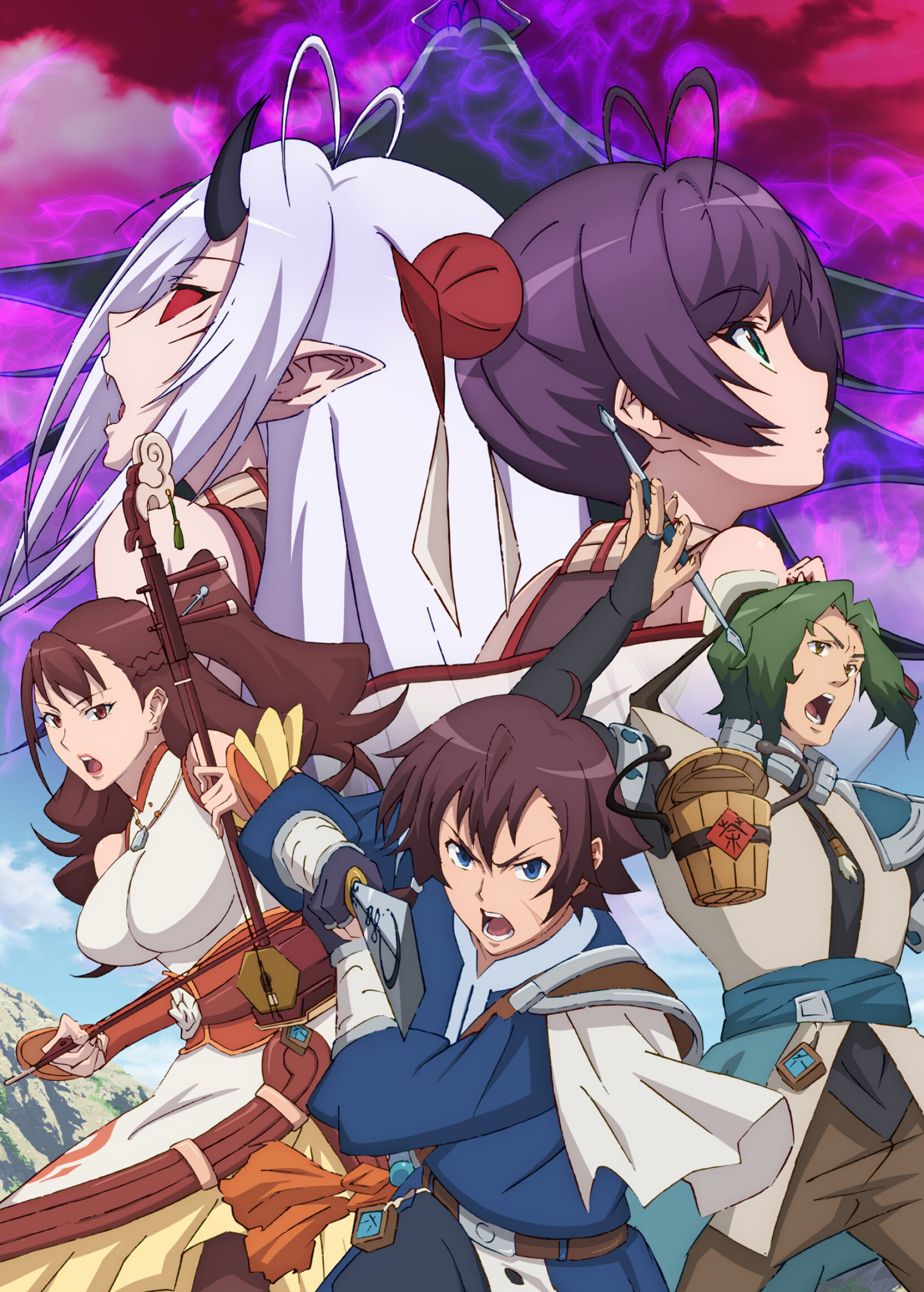 Gensou Sangokushi, Tengen Reishinki, Action-packed episode, Subtitles in Spanish, 1840x2560 HD Phone