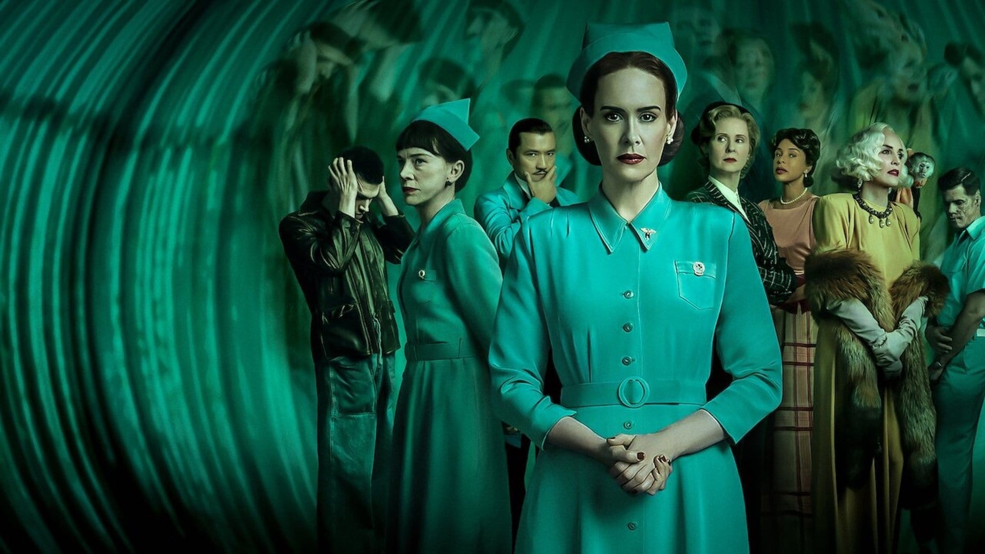 Ratched TV series, Atmospheric backdrops, The Movie Database, Captivating visuals, 1920x1080 Full HD Desktop