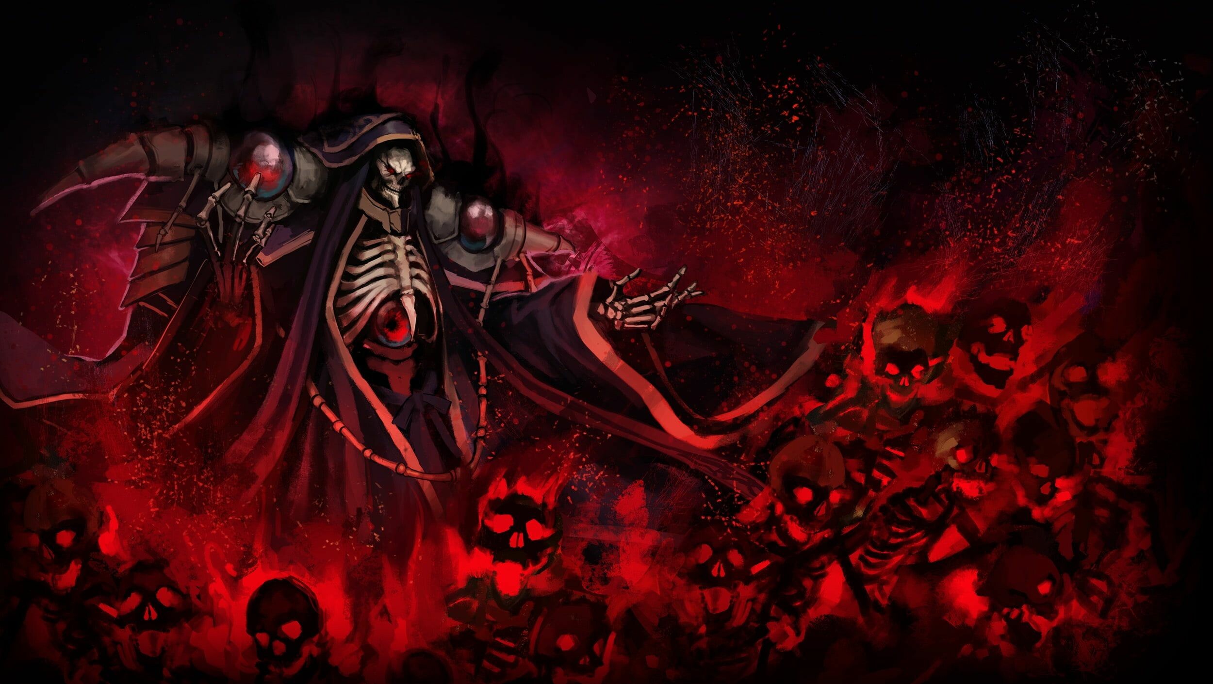 Overlord, Dark fantasy, Virtual reality game, Powerful guild, 2500x1410 HD Desktop