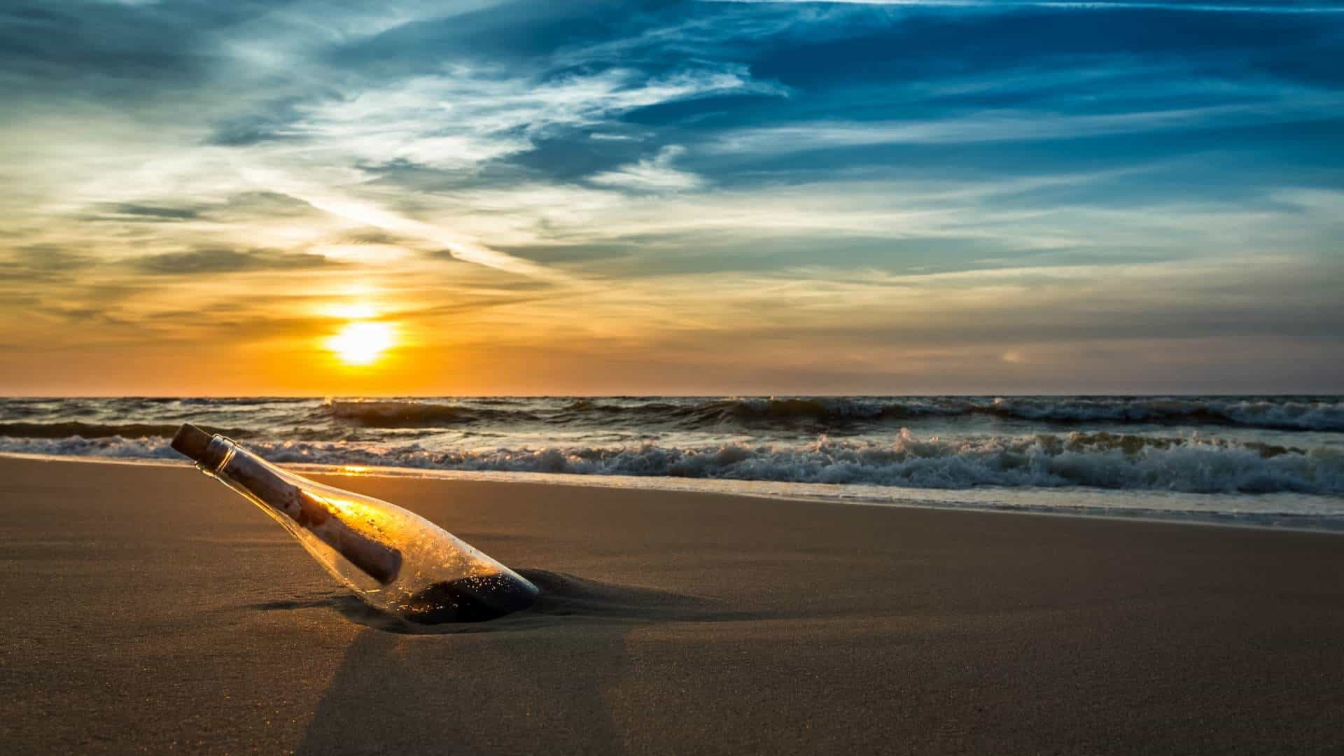 Message in a Bottle, Newsletter subscription, Inbox delivery, Exclusive content, 1920x1080 Full HD Desktop