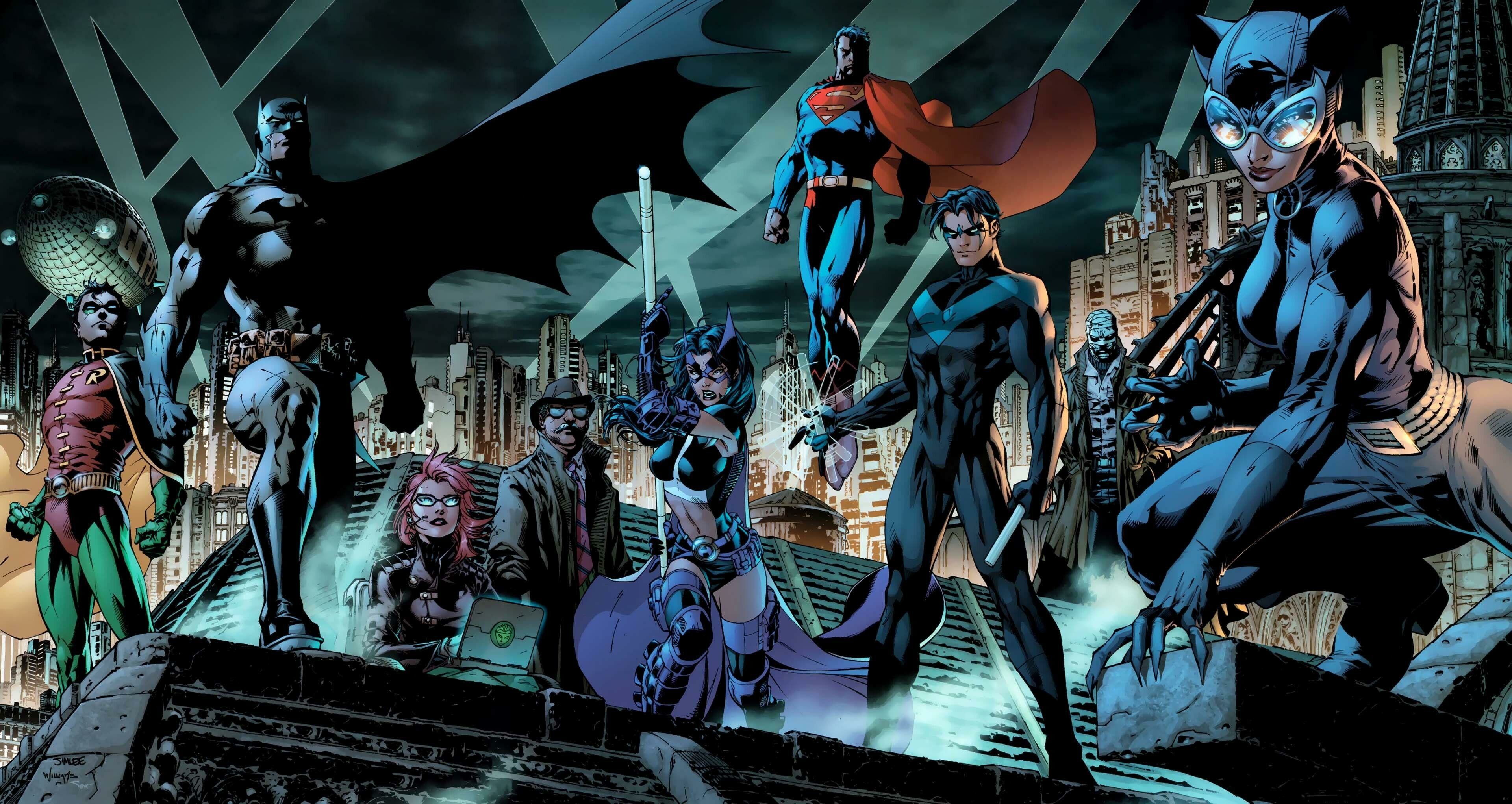 DC Comics, Batman by Jim Lee Wallpaper, 3840x2050 HD Desktop
