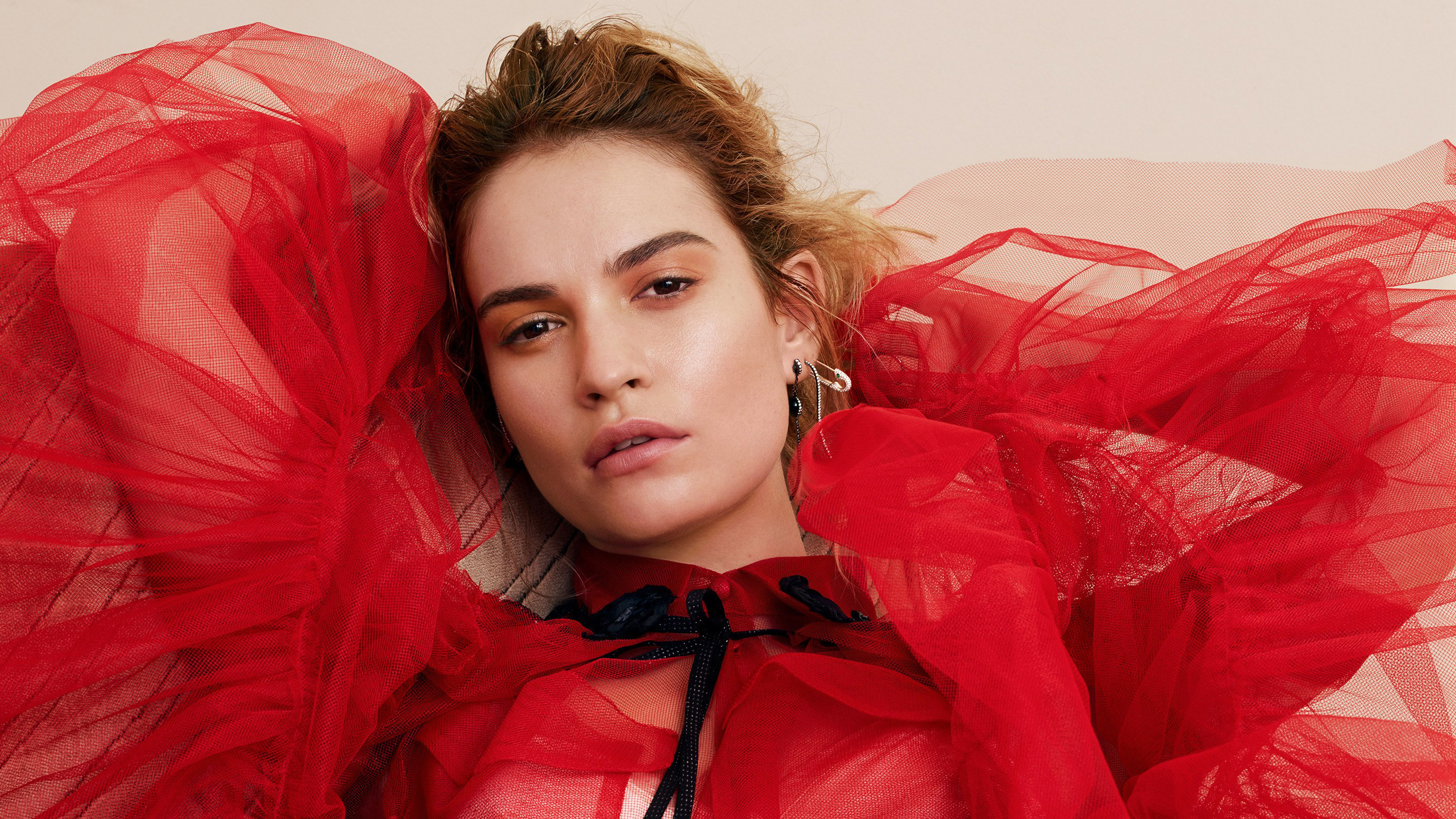Lily James allure, Photoshoot 2018, HD celebrities, 2800x1580 HD Desktop