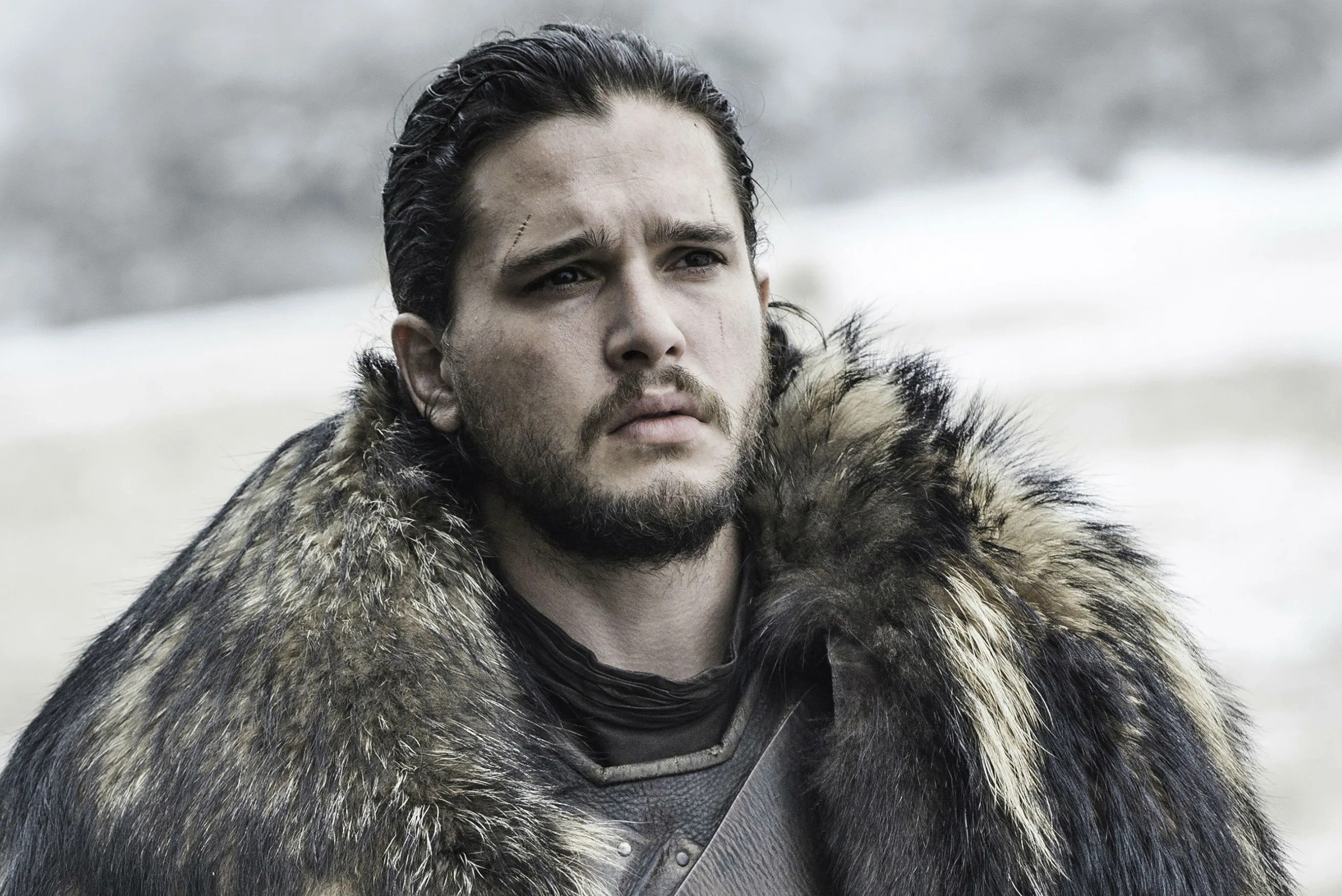 Kit Harington, Black eye, McDonald's fight, Jon Snow, 2630x1760 HD Desktop