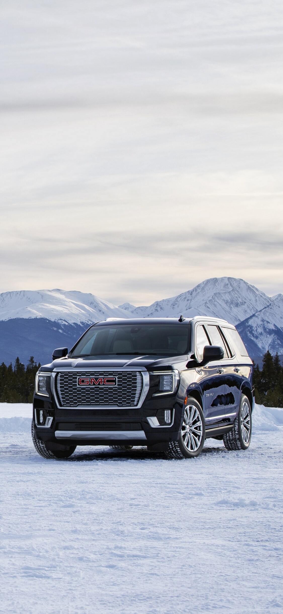 Snow & Mountains, GMC Wallpaper, 1130x2440 HD Phone