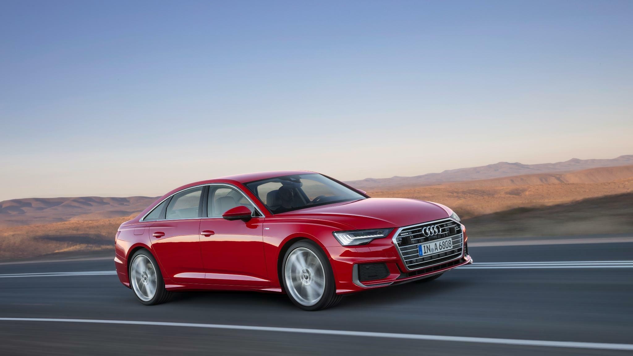 Audi A6, Driving to work, 2050x1160 HD Desktop