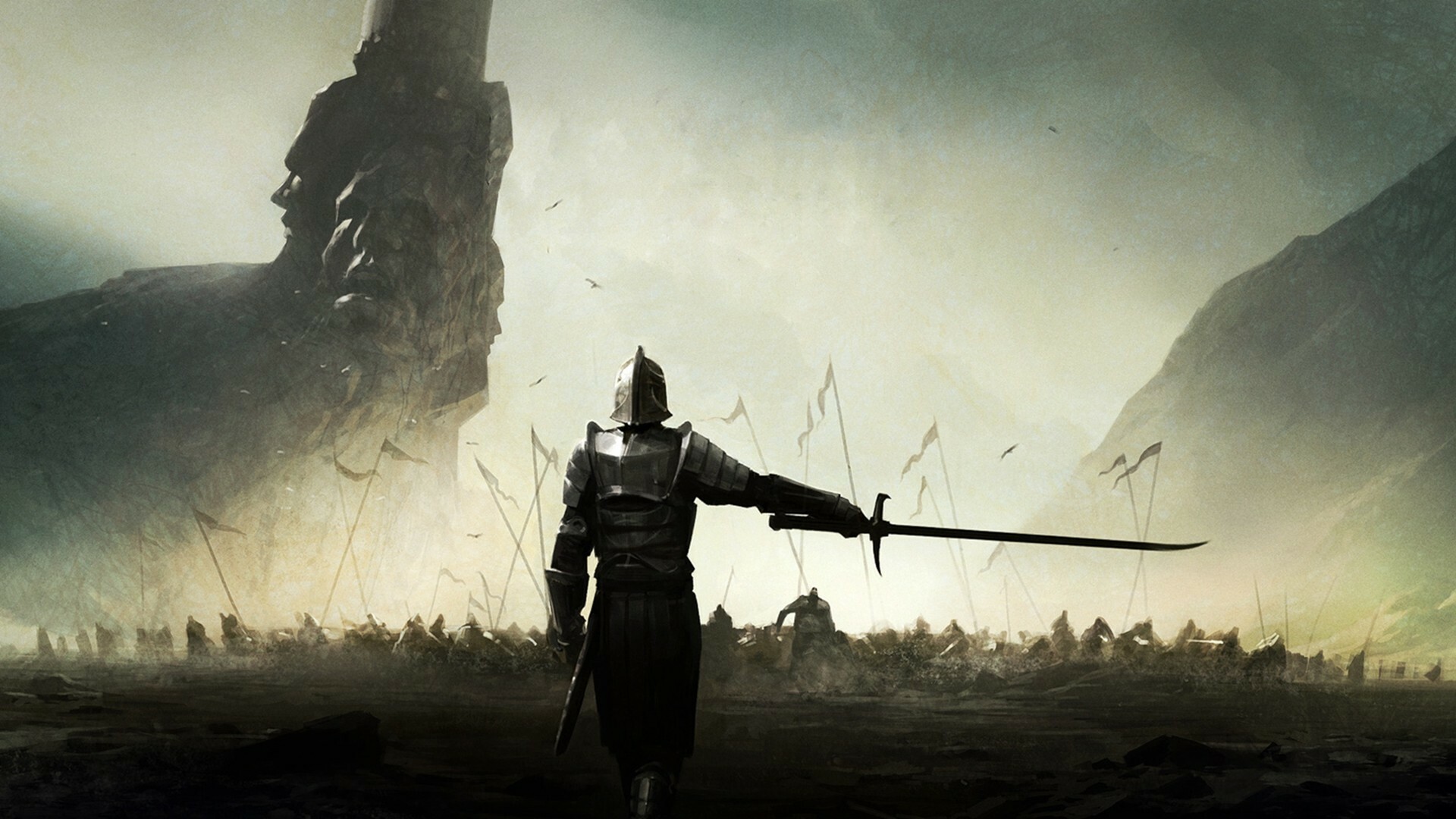Medieval knight wallpaper, Historical imagery, Knightly splendor, Artistic representation, 1920x1080 Full HD Desktop