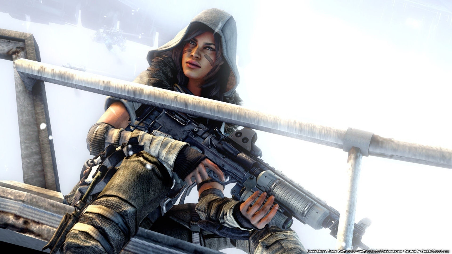 Killzone wallpaper, Young woman, Video game, Futuristic, 1920x1080 Full HD Desktop