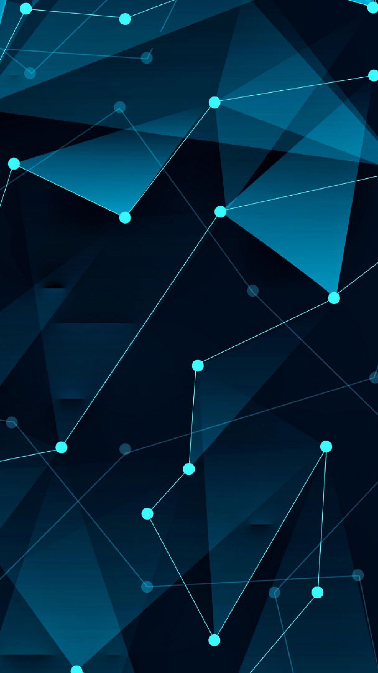 Geometric digital, Poly vector, 1440x2560 HD Phone