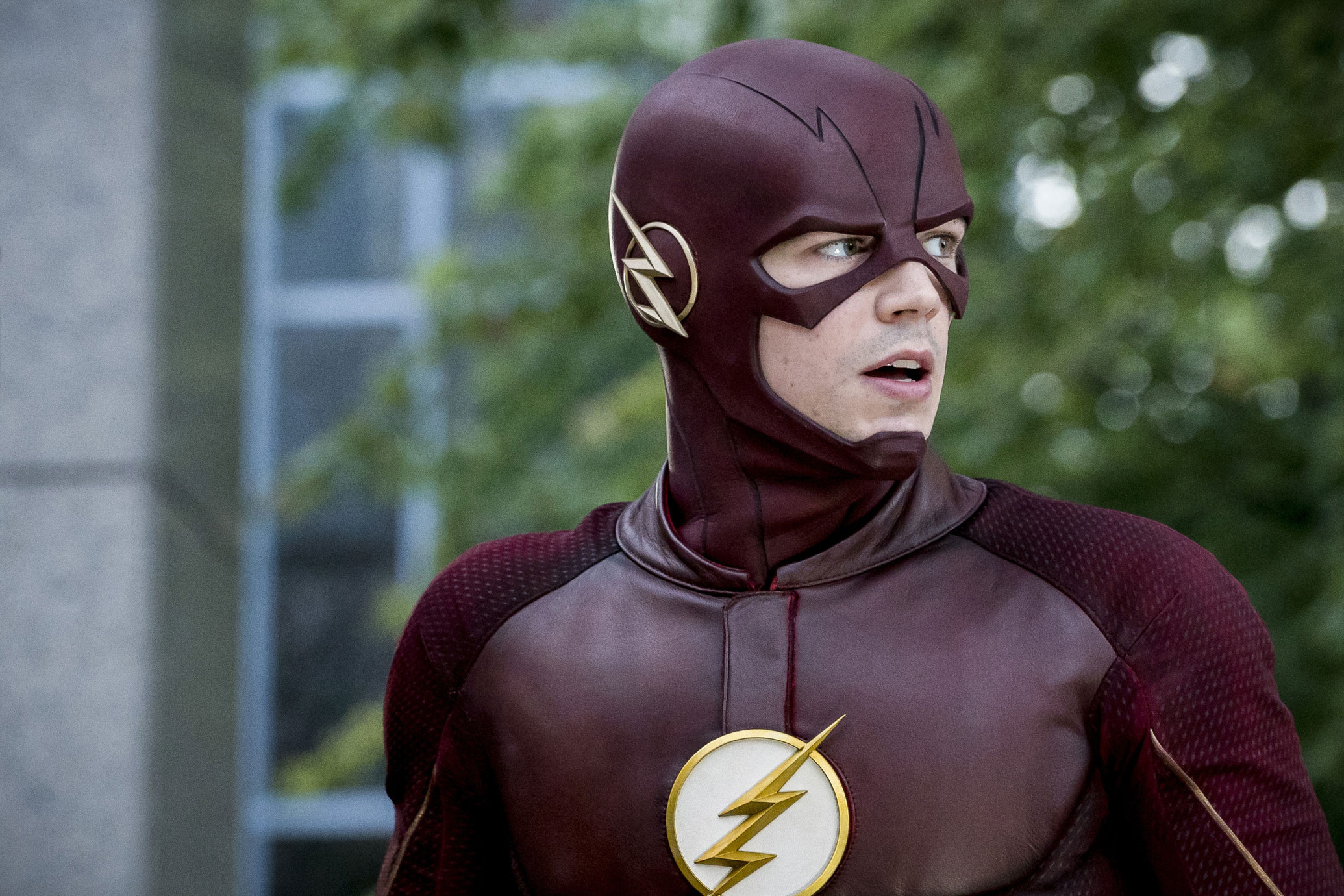 Grant Gustin, The Flash TV show, Superhero speedster, Iconic role, 2070x1380 HD Desktop