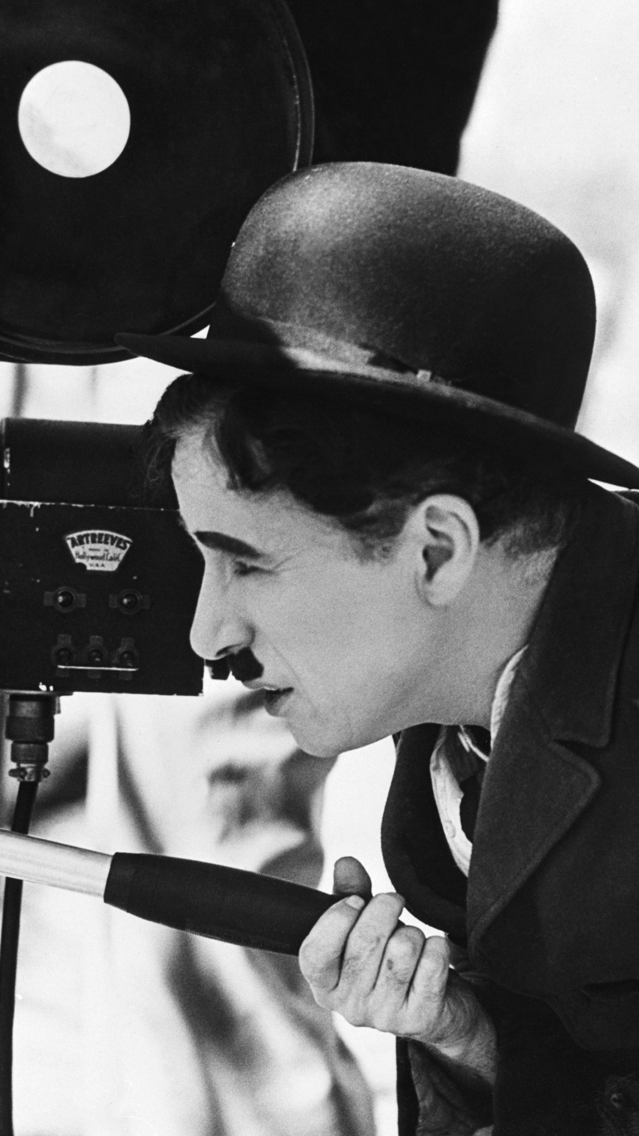 Charlie Chaplin camera, Bowler hat, Screenbeauty, 1250x2210 HD Phone