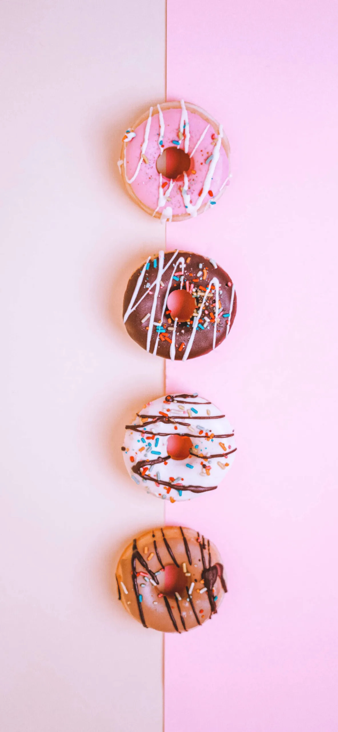 iPhone donut wallpaper, Colorful delight, Free download, Decorative treat, 1190x2560 HD Phone