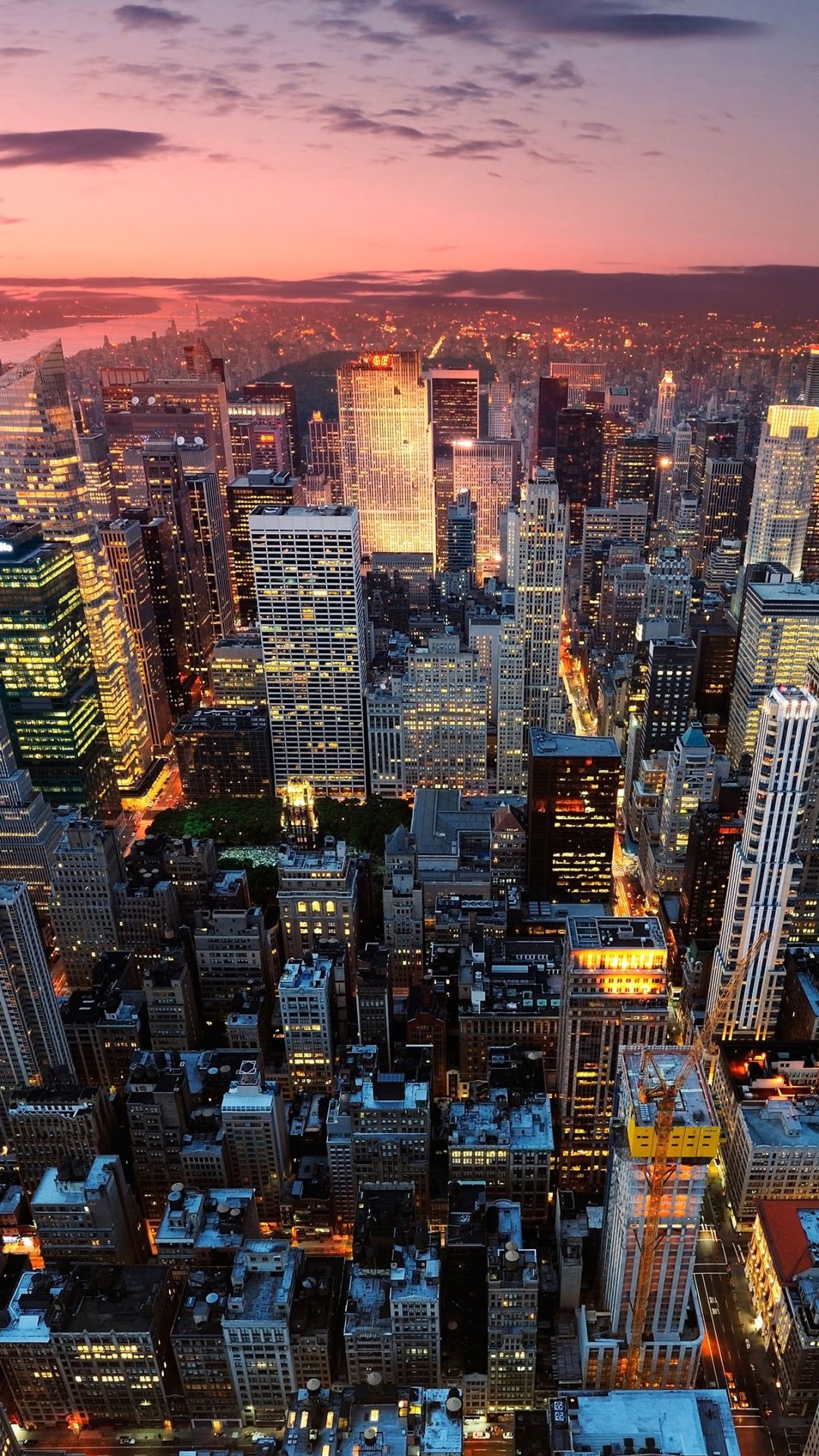 Manhattan Skyline, Travels, New York skyline wallpapers, Urban panorama, 1080x1920 Full HD Phone