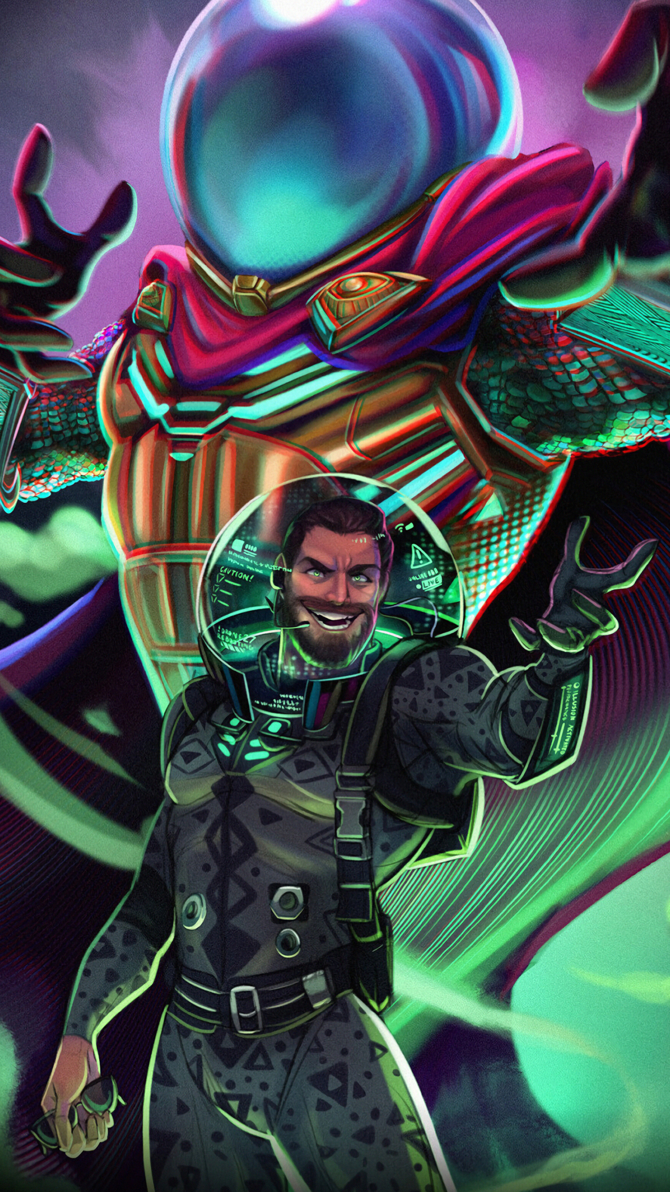 Mysterio 4K wallpapers, Marvel villain, 2160x3840 4K Phone