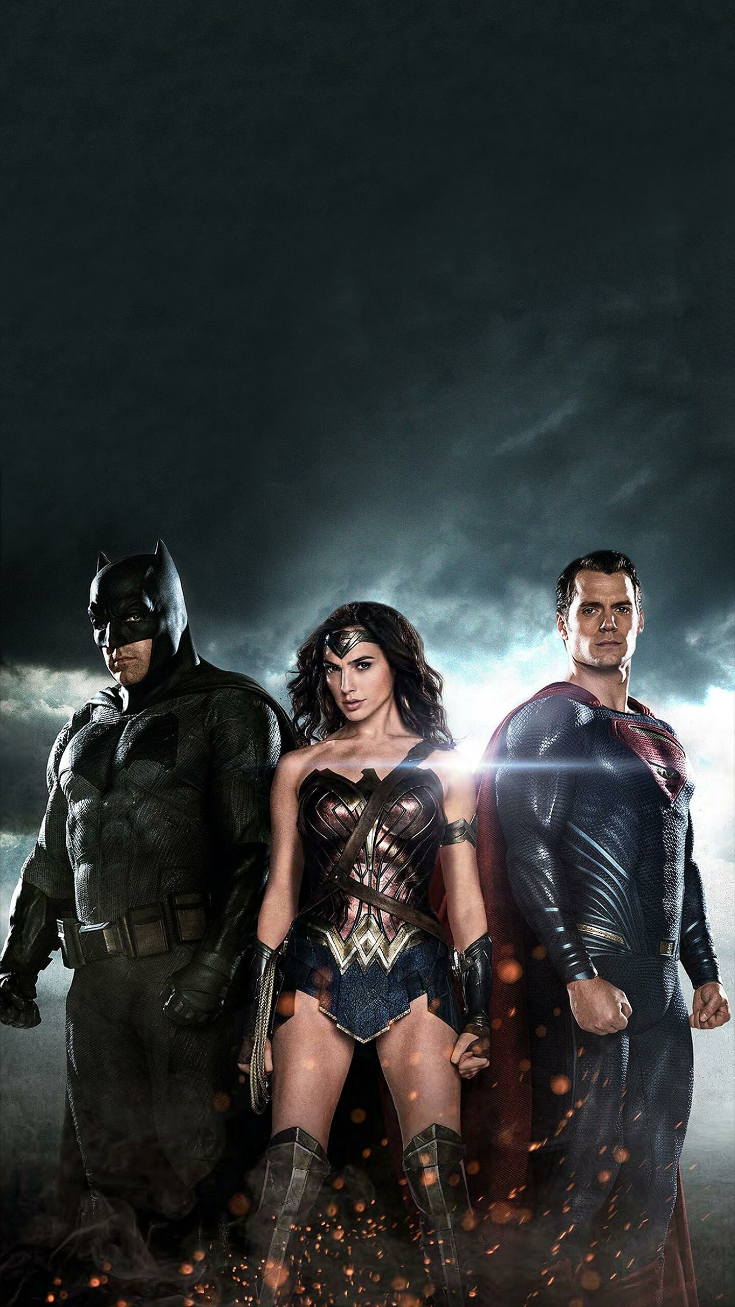 Batman v Superman: Dawn of Justice, DC Heroes Wallpaper, 1440x2560 HD Phone