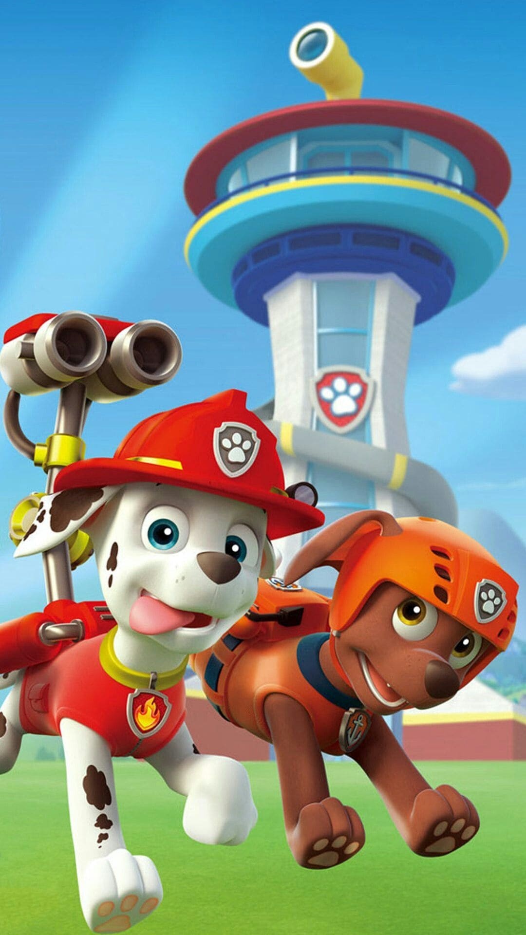 Zuma and Marshall, Paw Patrol Wallpaper, 1080x1920 Full HD Phone