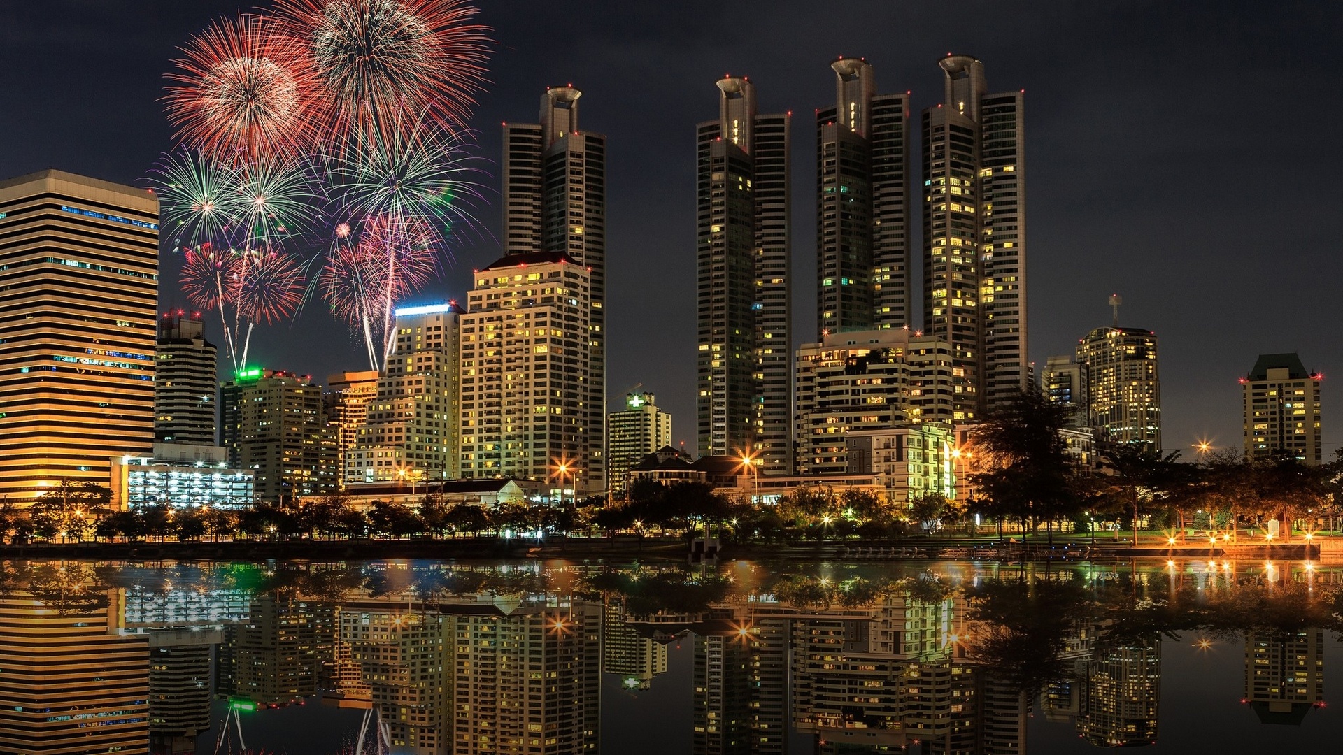 Bustling metropolis, Bangkok architecture, Urban life, Exotic charm, 1920x1080 Full HD Desktop