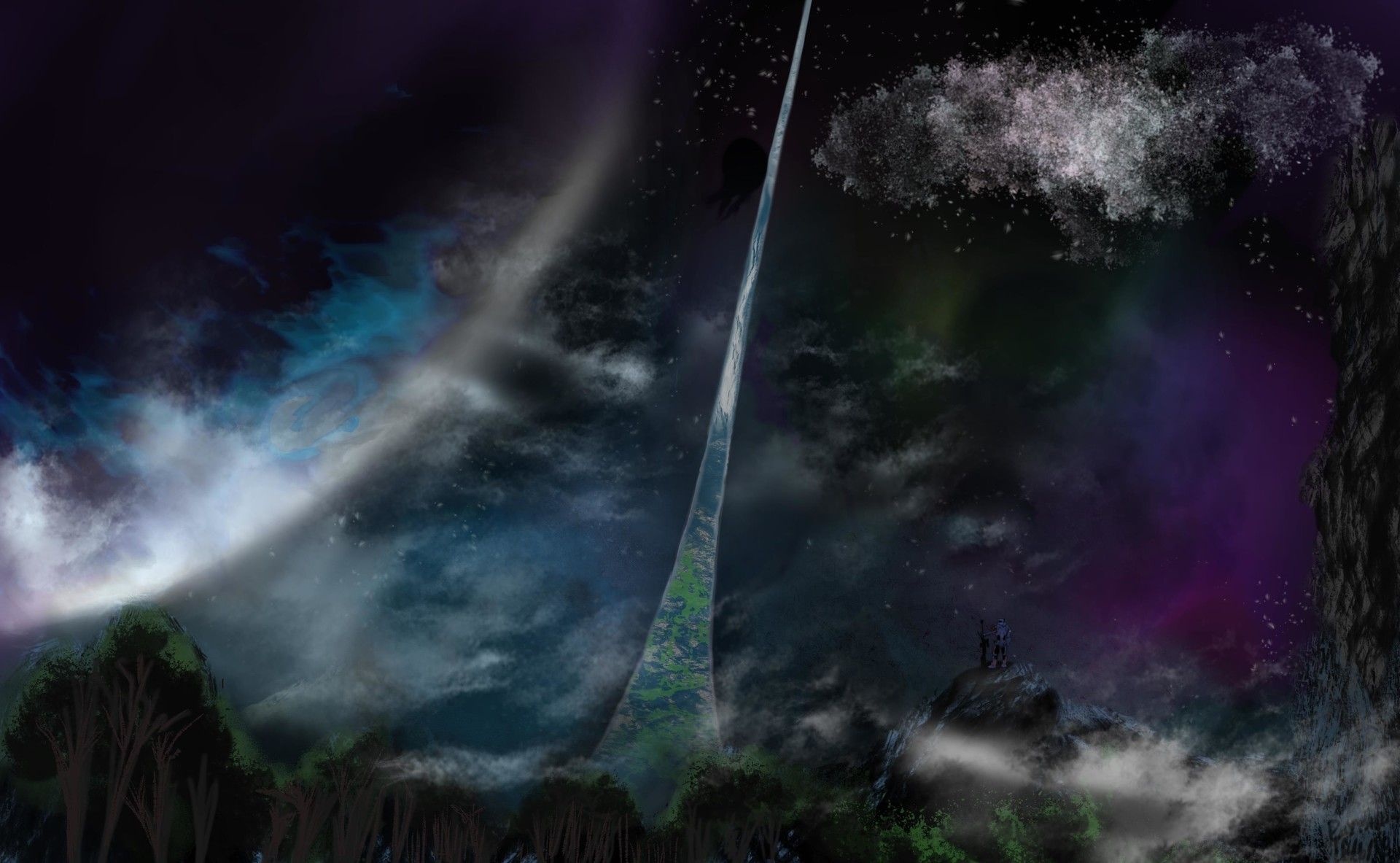Halo Ring, Concept art, Futuristic architecture, Halo's iconic symbol, 1920x1190 HD Desktop
